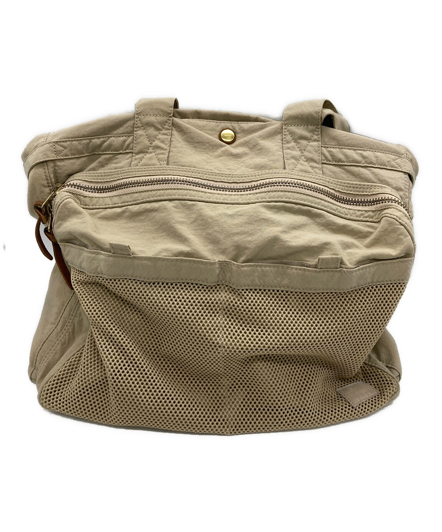 中古・古着通販】PORTER (ポーター) トートバッグ ベージュ｜ブランド