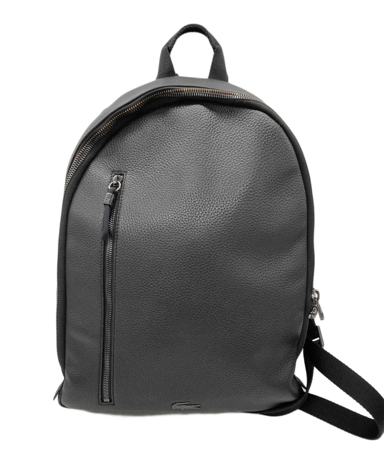 【未使用級】LACOSTE リュック シルバー 中古・古着通販】LACOSTE (ラコステ) リュック ブラック｜ブランド