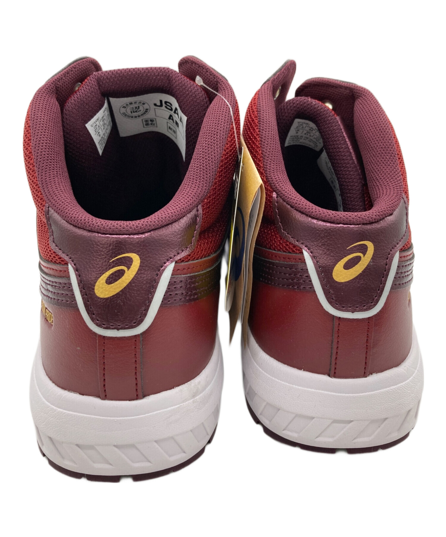 中古・古着通販】asics (アシックス) 安全靴 レッド サイズ:27.5cm 未