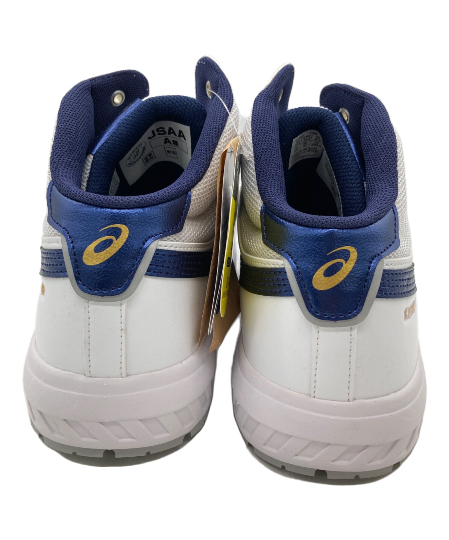【新品】ASICS 安全靴ホワイト/ネイビー 中古・古着通販】asics (アシックス) 安全靴 ネイビー×ホワイト サイズ