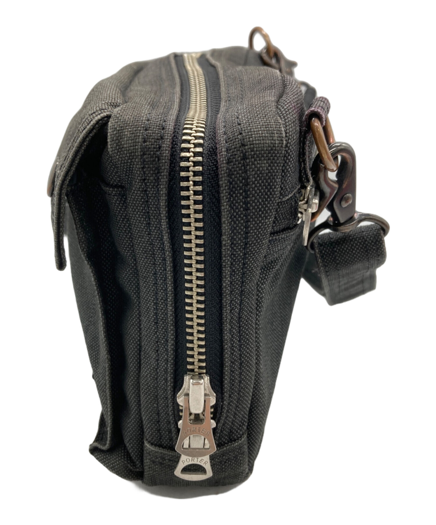 中古・古着通販】PORTER (ポーター) ショルダーバッグ ブラック