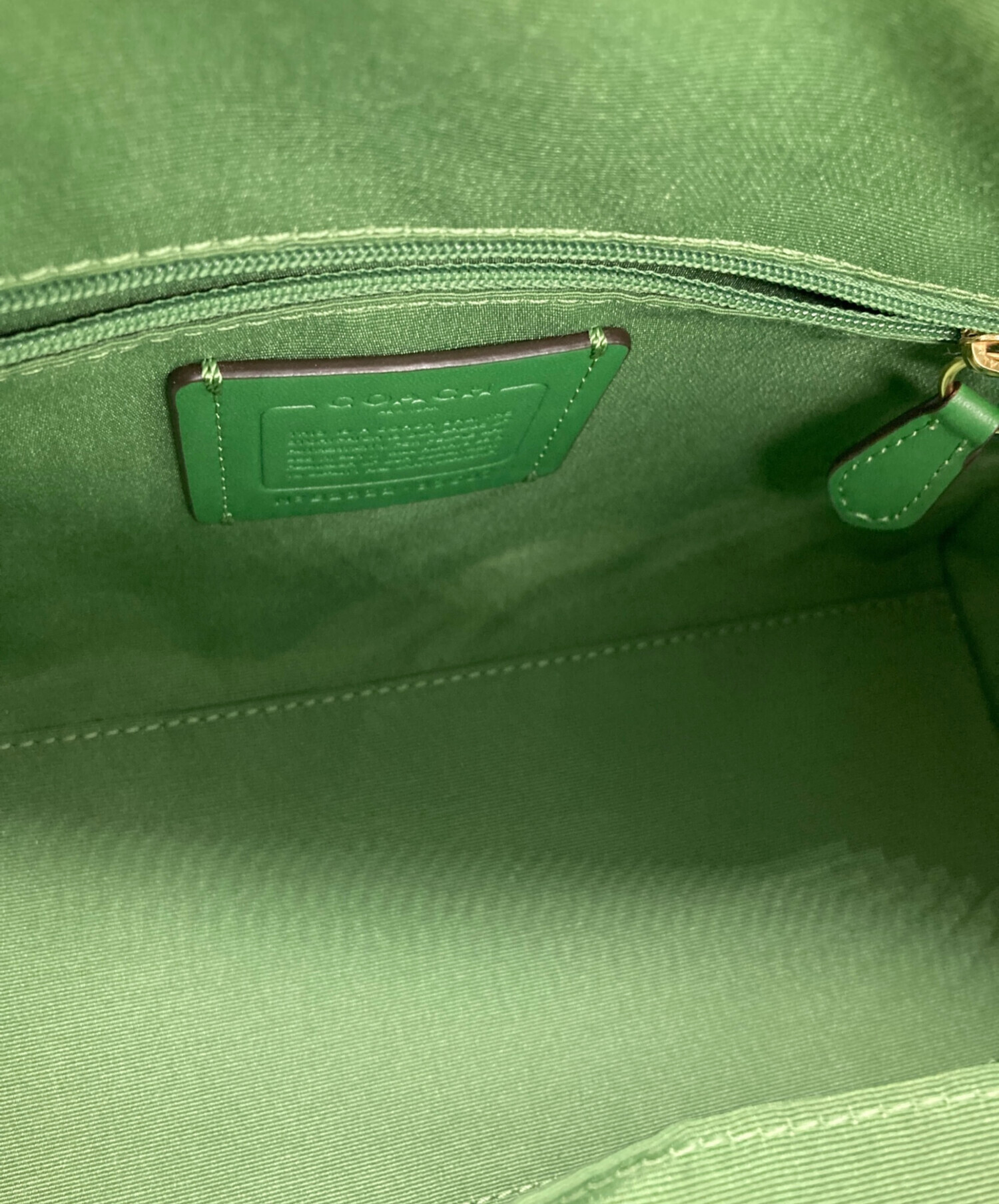 中古・古着通販】COACH (コーチ) 2WAYバッグ グリーン｜ブランド・古着