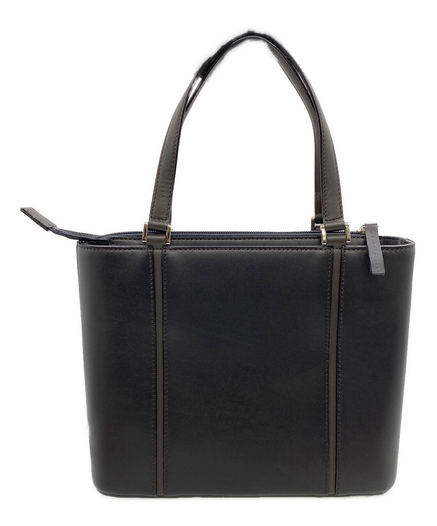 中古・古着通販】BURBERRY (バーバリー) ハンドバッグ ブラック 中古・古着通販】BURBERRY (バーバリー) ハンドバッグ ブラック