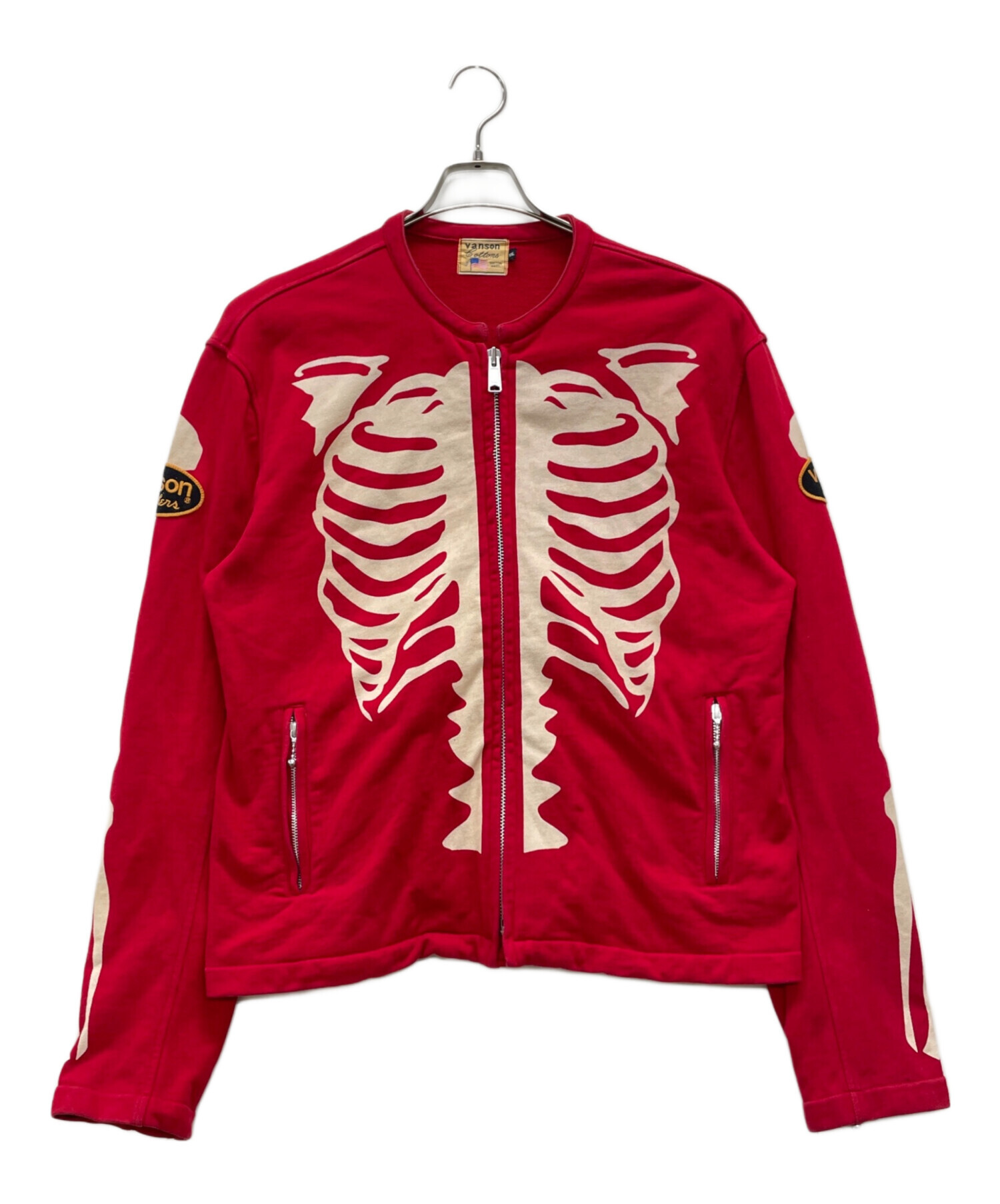 中古・古着通販】VANSON (バンソン) ボーンスカルトラックジャケット