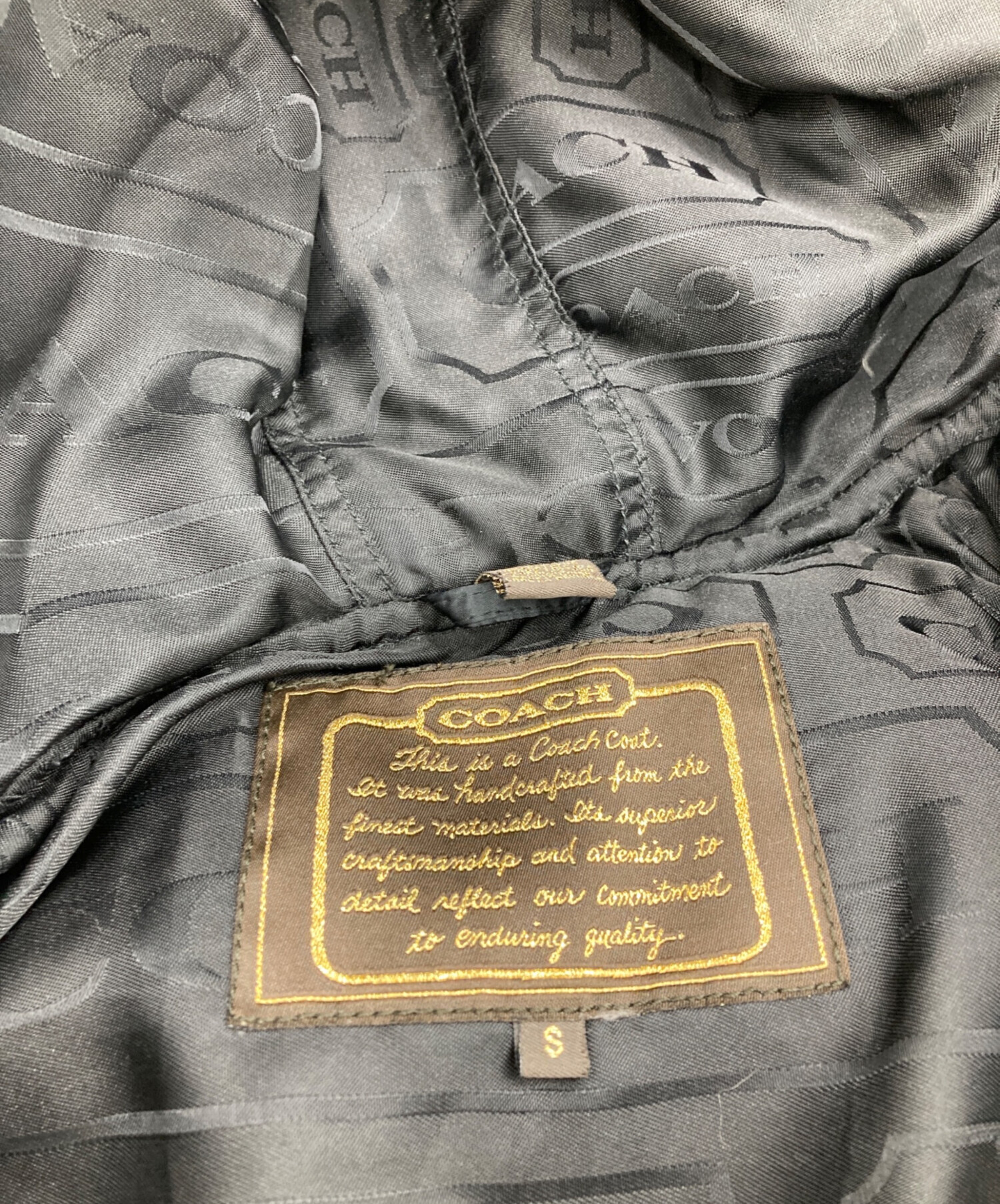 中古・古着通販】COACH (コーチ) ダウンジャケット ブラック サイズ:S
