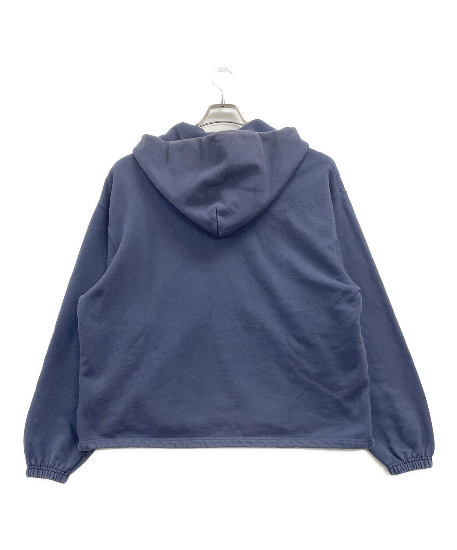 古着 00s ラッセルアスレチック ジップ パーカー フーディ ネイビー 短丈 中古・古着通販】RUSSELL ATHLETIC (ラッセルアスレチック) ジップ