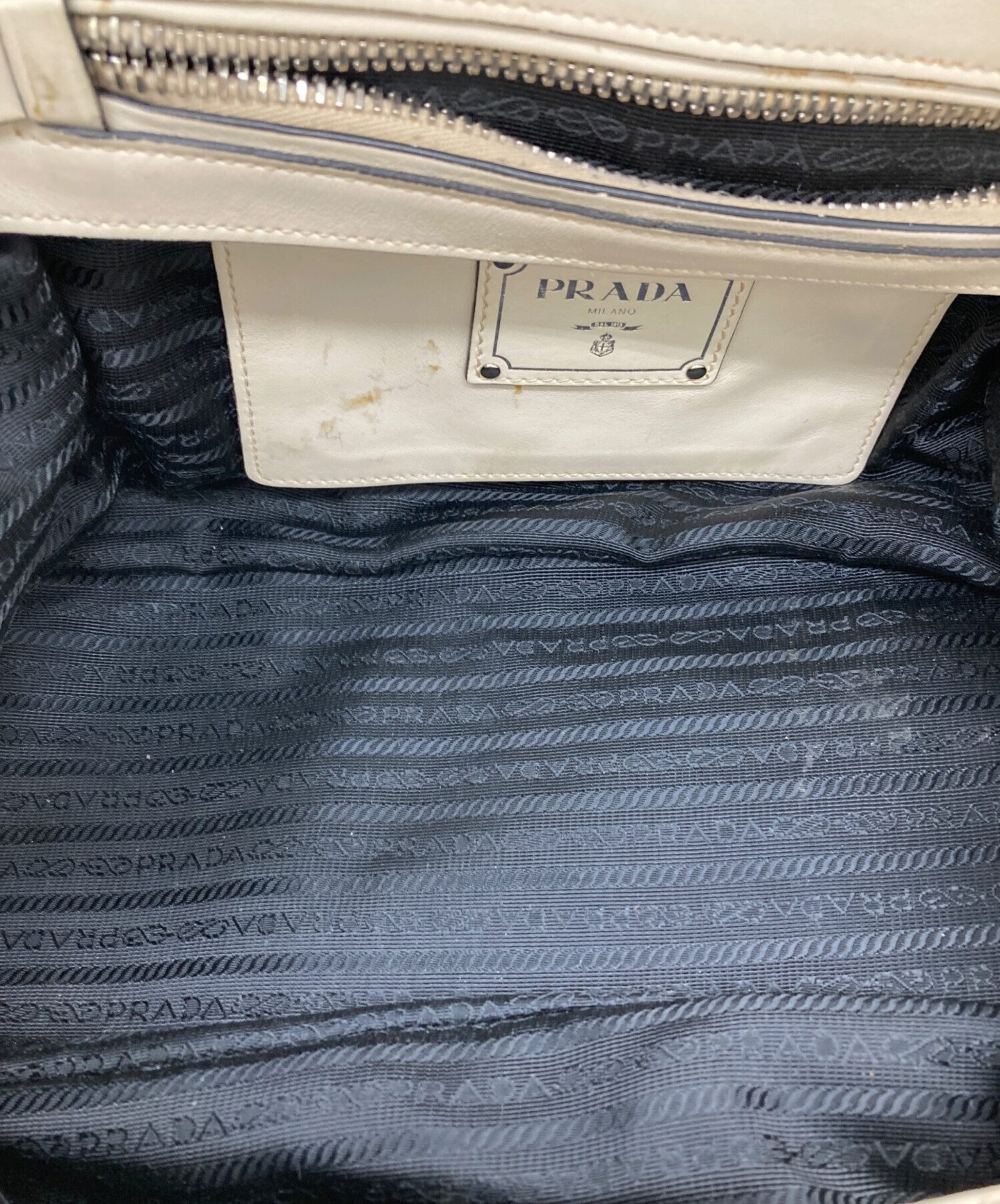 中古・古着通販】PRADA (プラダ) トートバッグ アイボリー｜ブランド