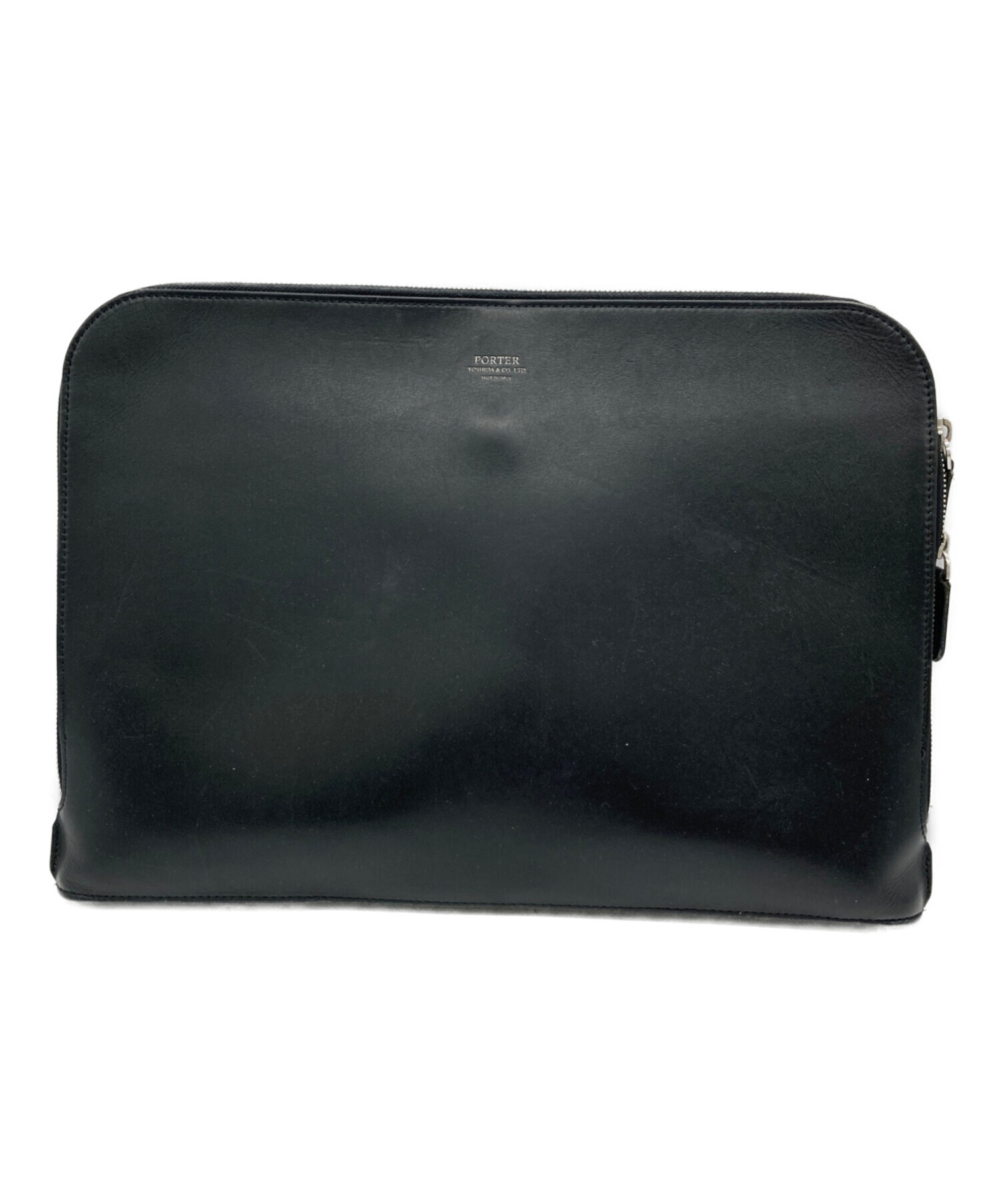 中古・古着通販】PORTER (ポーター) クラッチバッグ ブラック