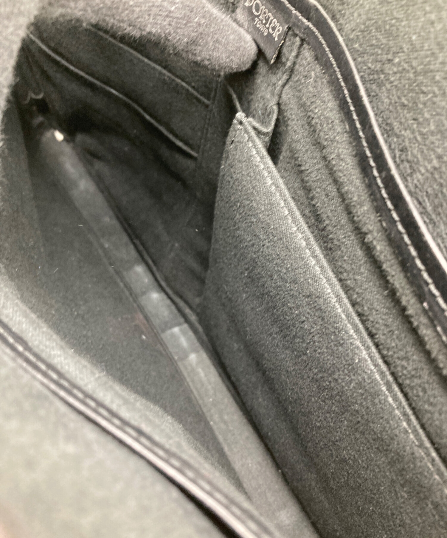 中古・古着通販】PORTER (ポーター) クラッチバッグ ブラック