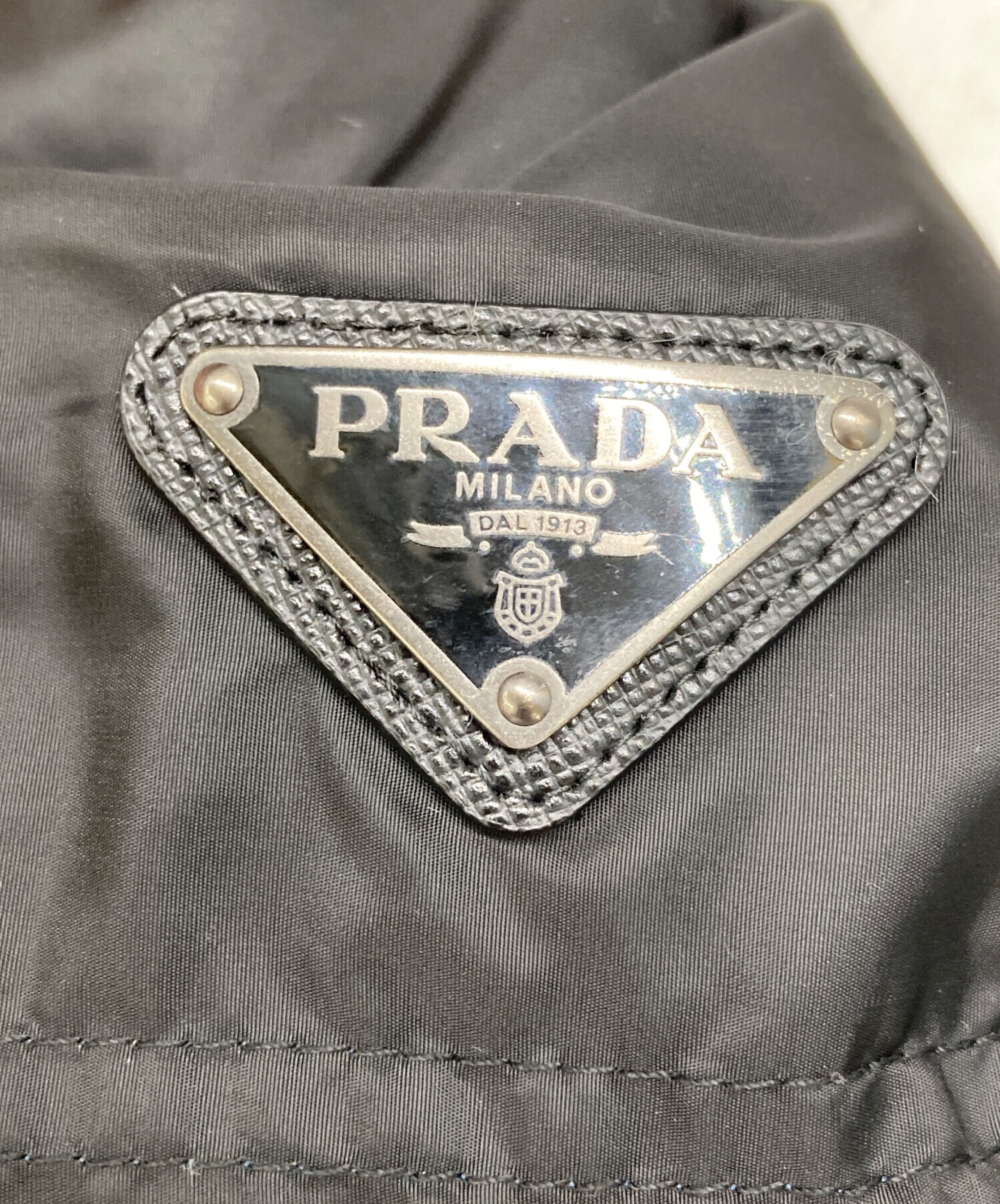 中古・古着通販】PRADA (プラダ) ダウンジャケット ブラック サイズ:46