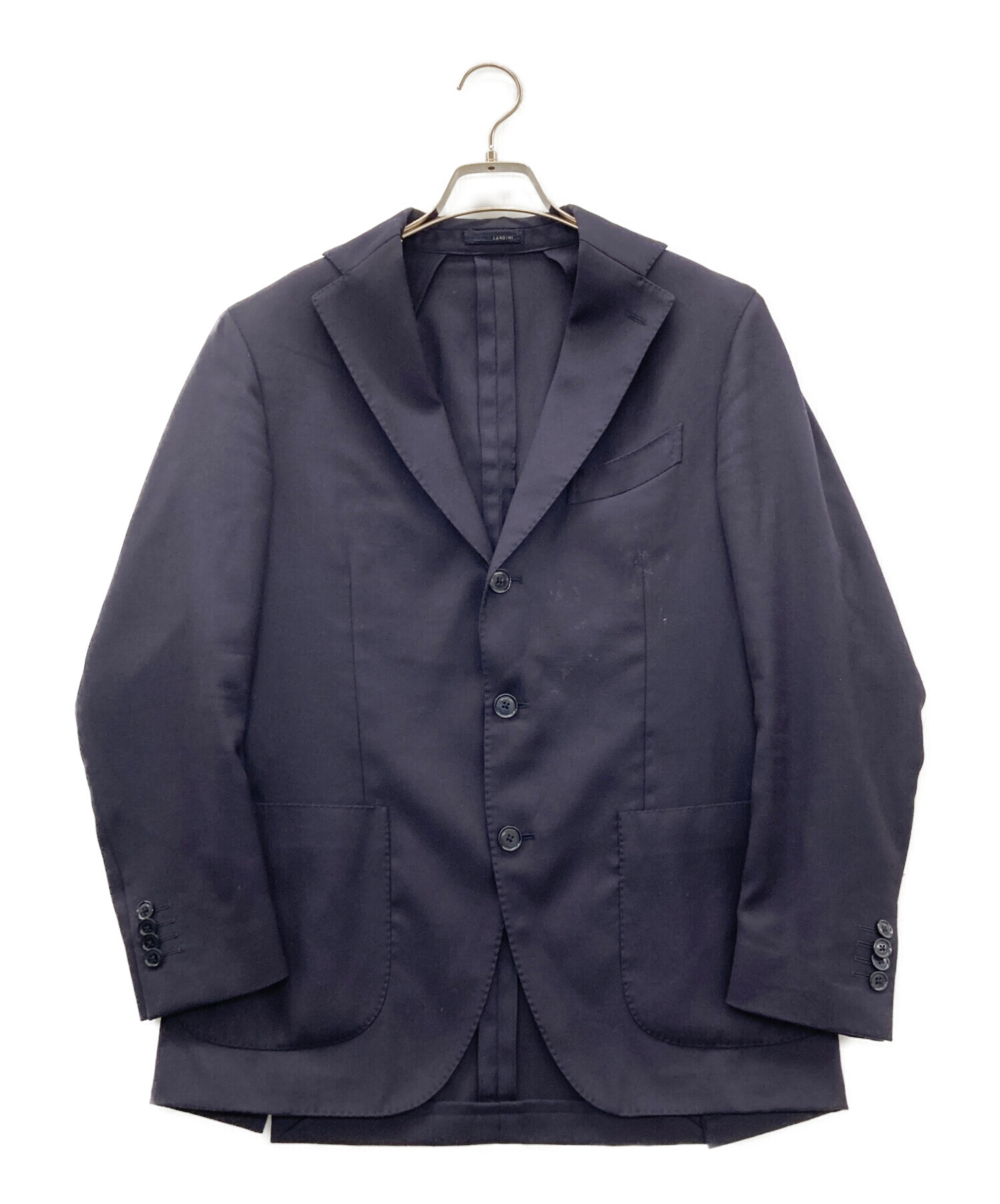LARDINI ネイビーテーラードジャケット 中古・古着通販】LARDINI (ラルディーニ) テーラードジャケット
