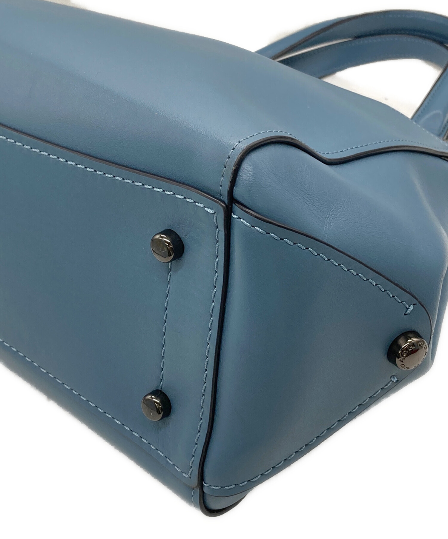 中古・古着通販】COACH (コーチ) 2WAYバッグ スカイブルー｜ブランド
