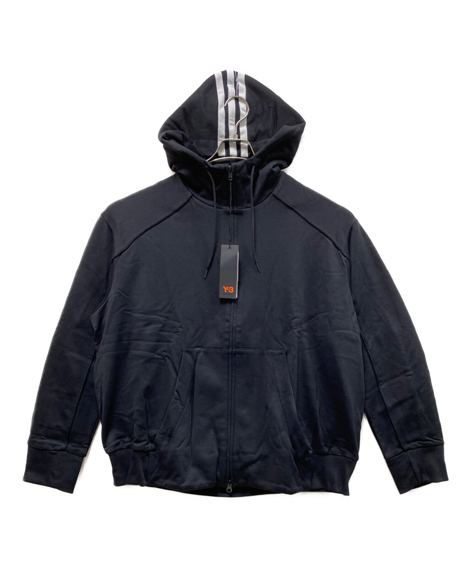 中古・古着通販】Y-3 (ワイスリー) ジップパーカー ブラック サイズ 