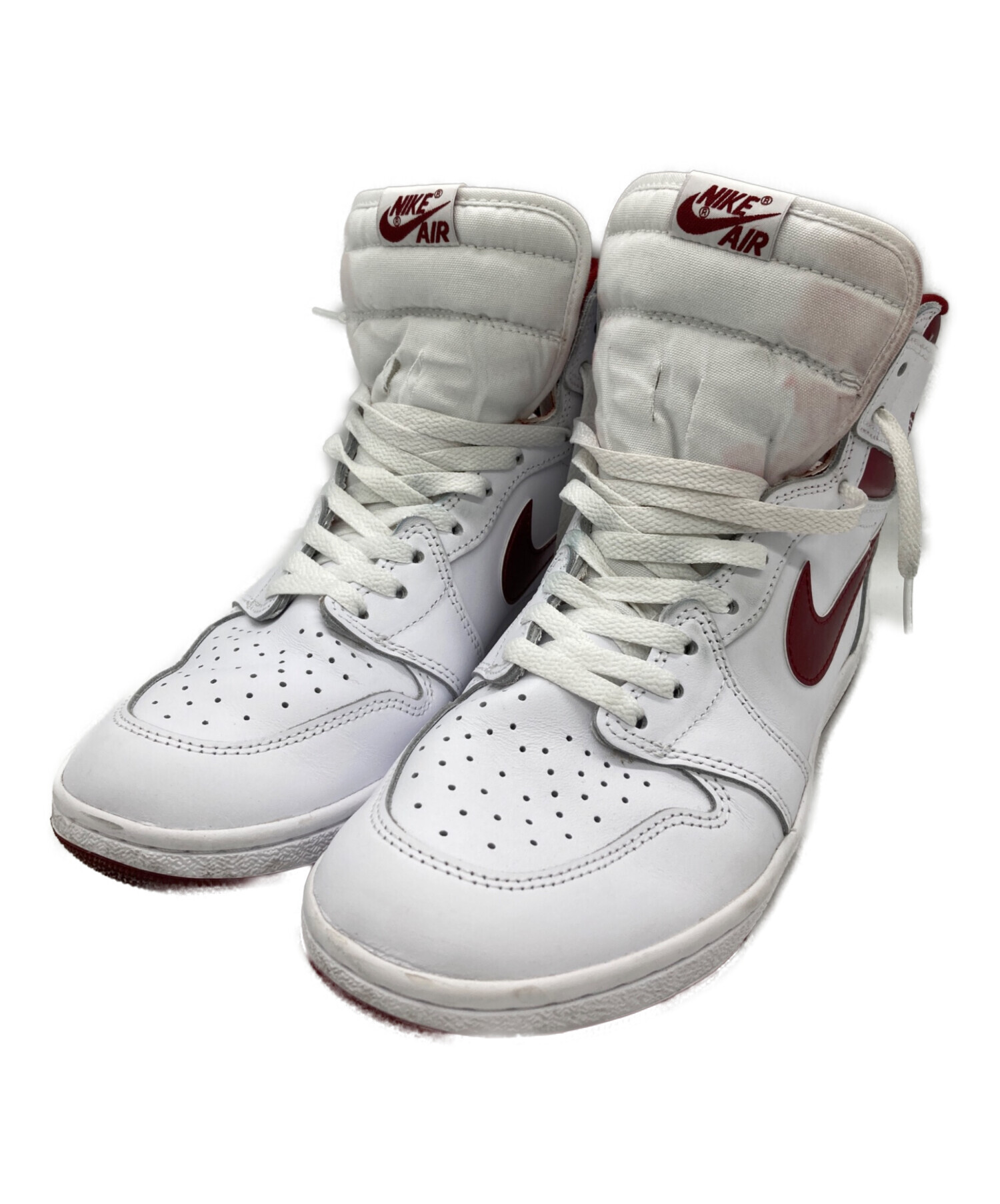 中古・古着通販】NIKE (ナイキ) AIR JORDAN1HI85 ホワイト×レッド 
