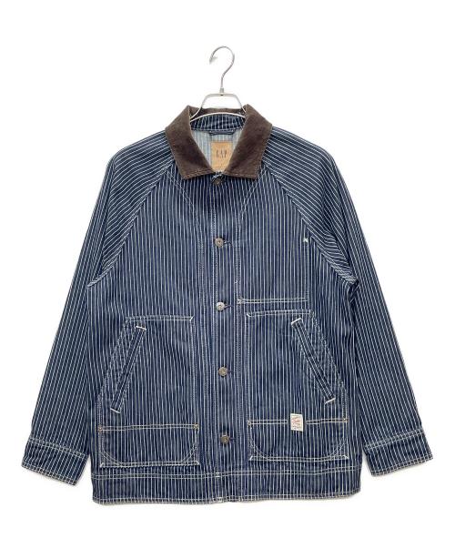 GAP デニムカバーオール ネイビー ストライプ 中古・古着通販】GAP (ギャップ) デニムカバーオール ブルー サイズ:S
