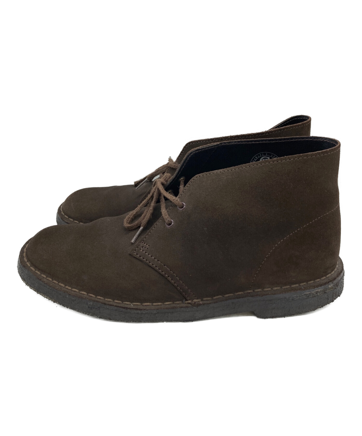中古・古着通販】CLARKS (クラークス) デザートブーツ ブラウン サイズ 
