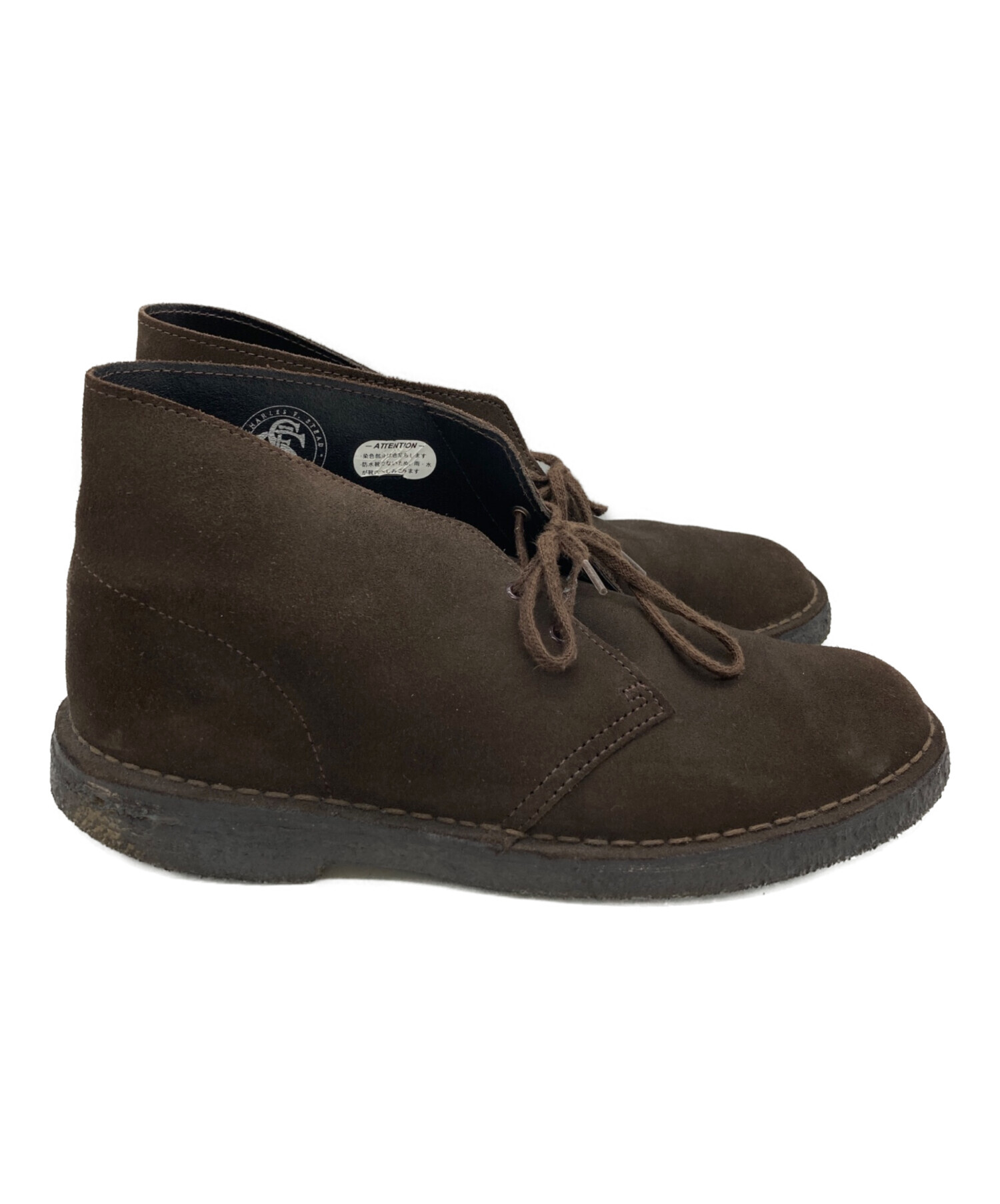 中古・古着通販】CLARKS (クラークス) デザートブーツ ブラウン サイズ 