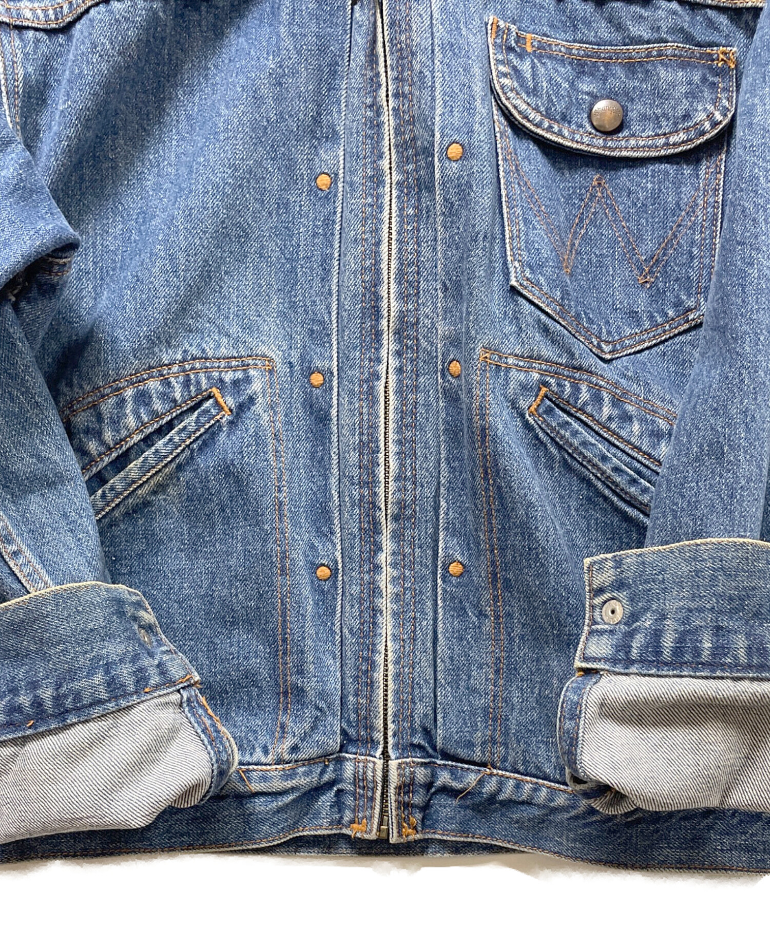 Wrangler デニムジャケット 38(S位) インディゴ(デニム) 【古着】【中古】 中古・古着通販】Wrangler (ラングラー) デニムジャケット インディゴ