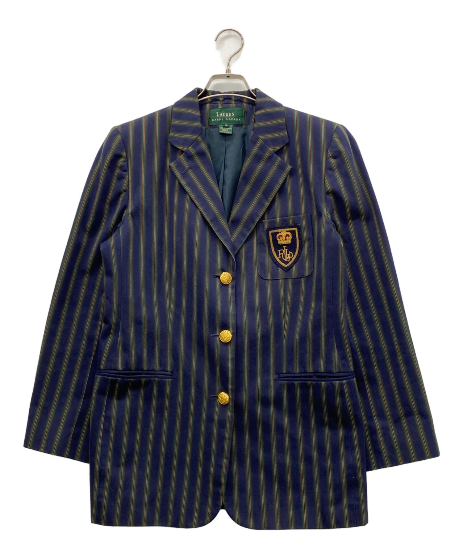 LAUREN RALPHLAURENテーラードジャケット ブランドタグ XL 紺 中古・古着通販】LAUREN RALPH LAUREN (ローレン ラルフ ローレン
