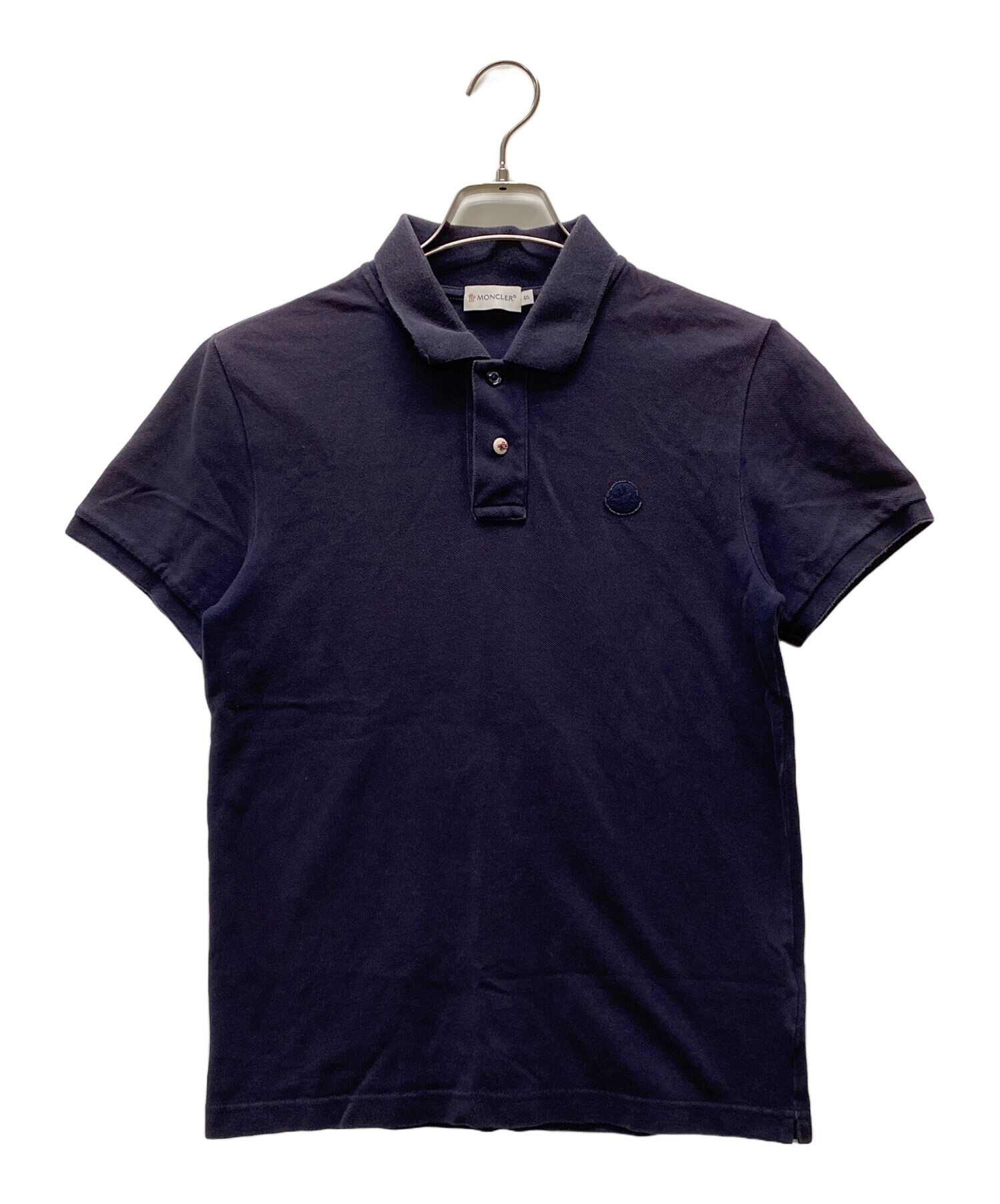 中古・古着通販】MONCLER (モンクレール) ポロシャツ ネイビー サイズ