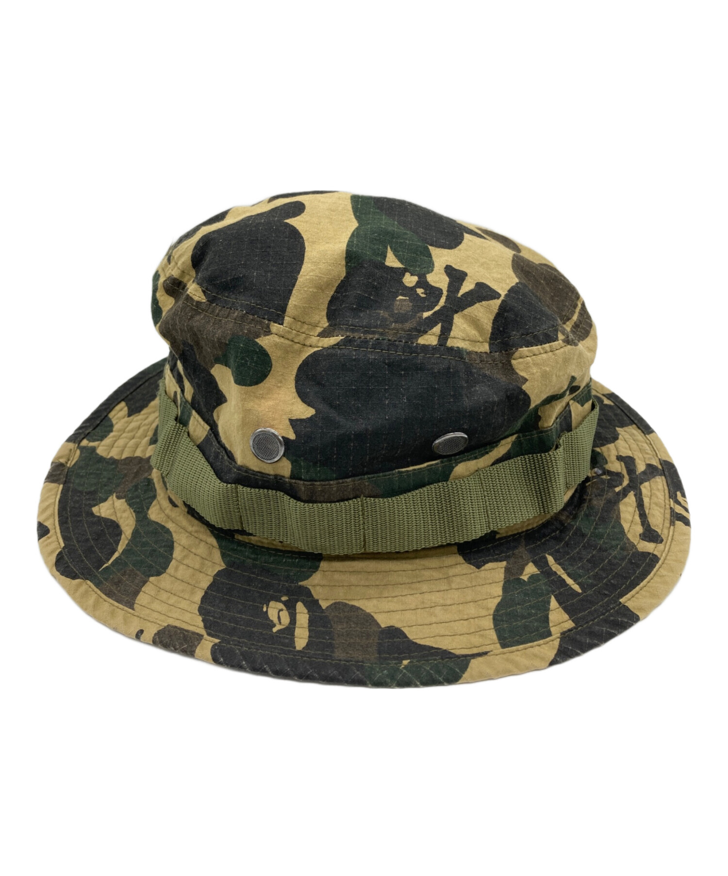 A BATHING APE カモフラージュ　　バケットハット　　美品レア 中古・古着通販】A BATHING APE (アベイシングエイプ) バケットハット