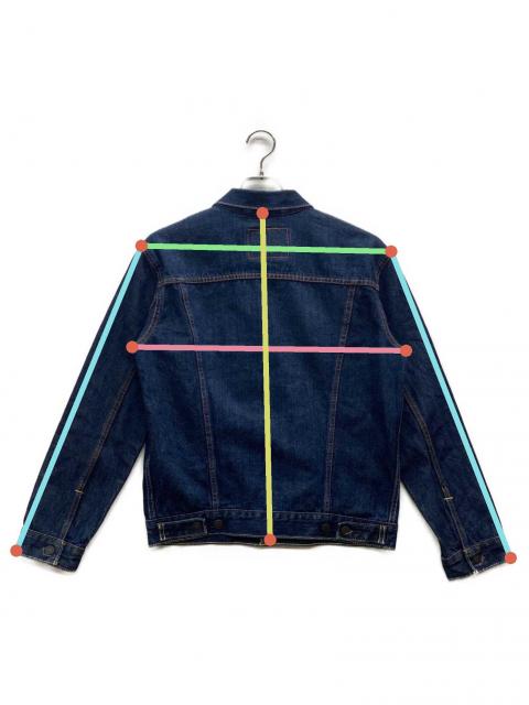 中古・古着通販】LEVI'S (リーバイス) デニムジャケット ネイビー