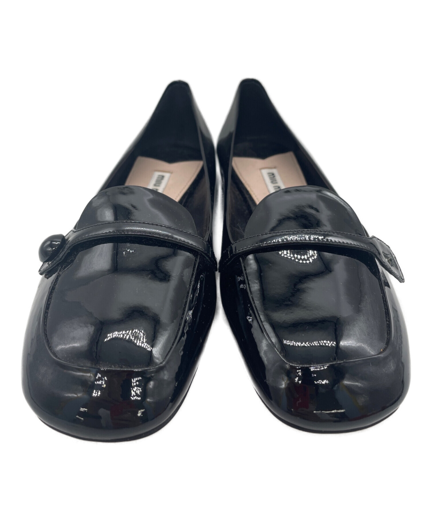 中古・古着通販】MIU MIU (ミュウミュウ) フラットシューズ ブラック