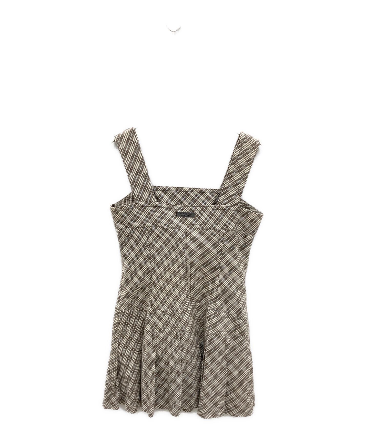 BURBERRY BLUE LABEL キャミワンピ ース　ジャンパースカート 中古・古着通販】BURBERRY BLUE LABEL (バーバリー ブルー レーベル