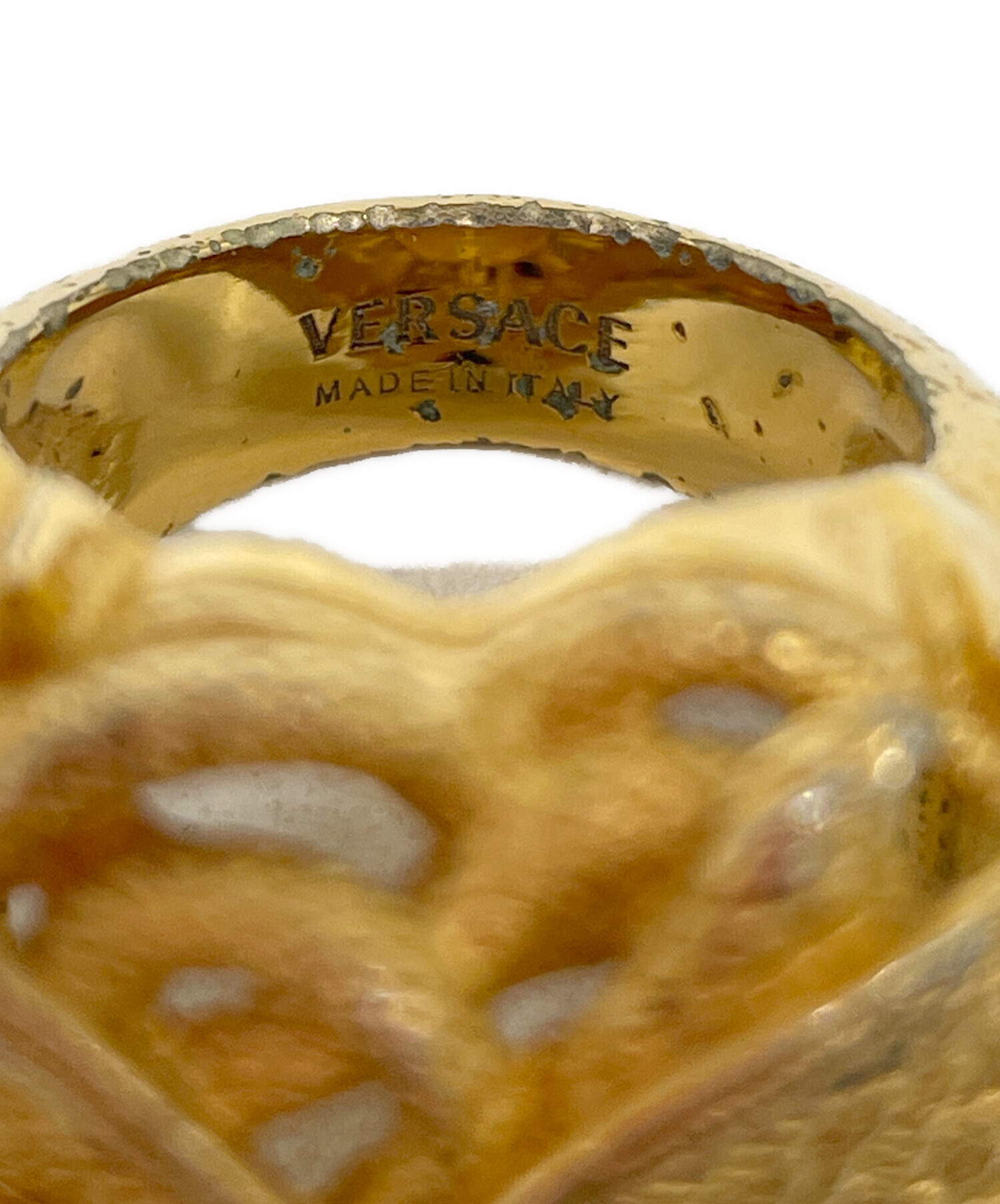 中古・古着通販】VERSACE (ヴェルサーチェ) メデューサリング ゴールド