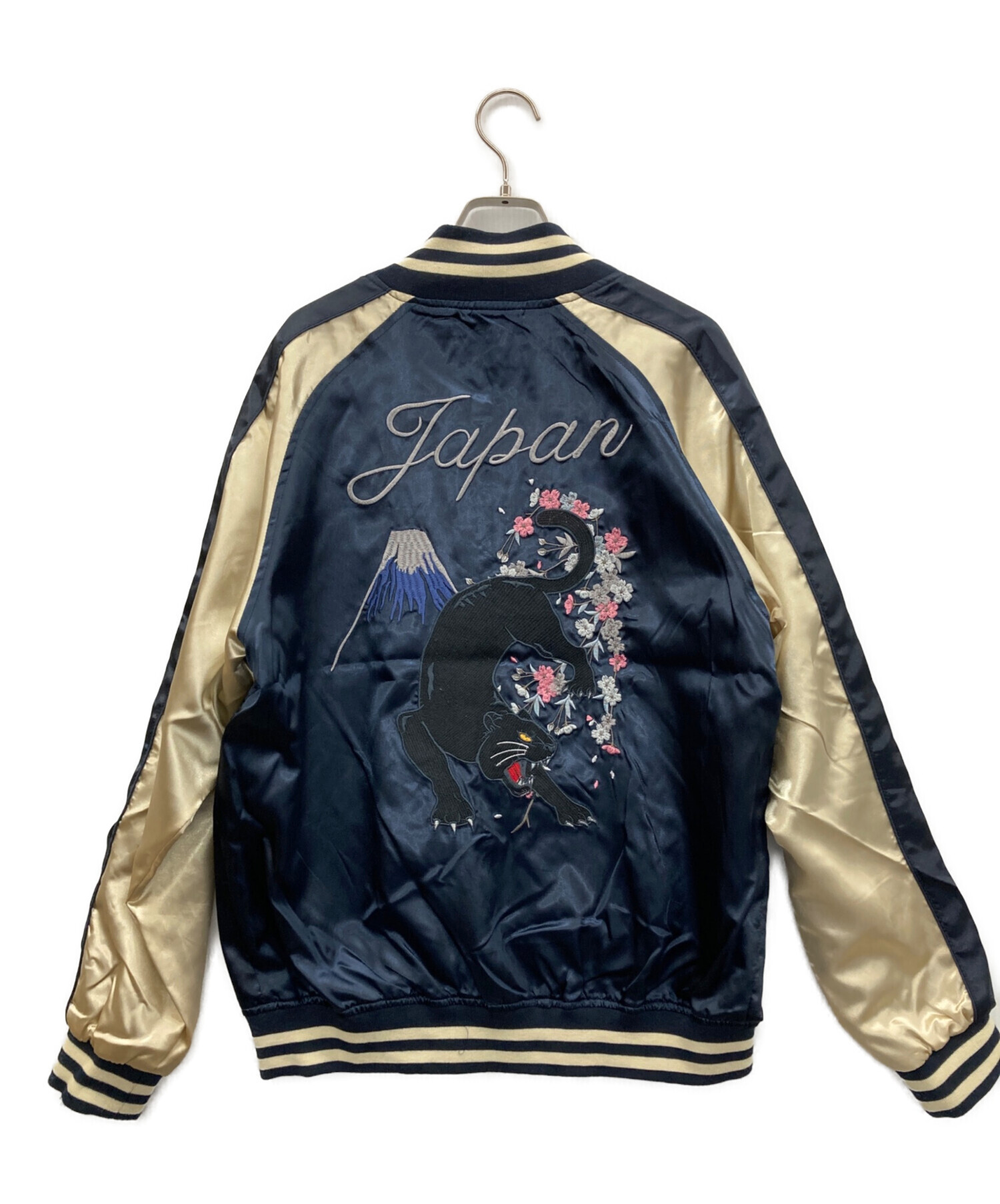 【レディース】スカジャン（中古） 中古・古着通販】一心如鏡 (イッシンニョキョウ) スカジャン ネイビー