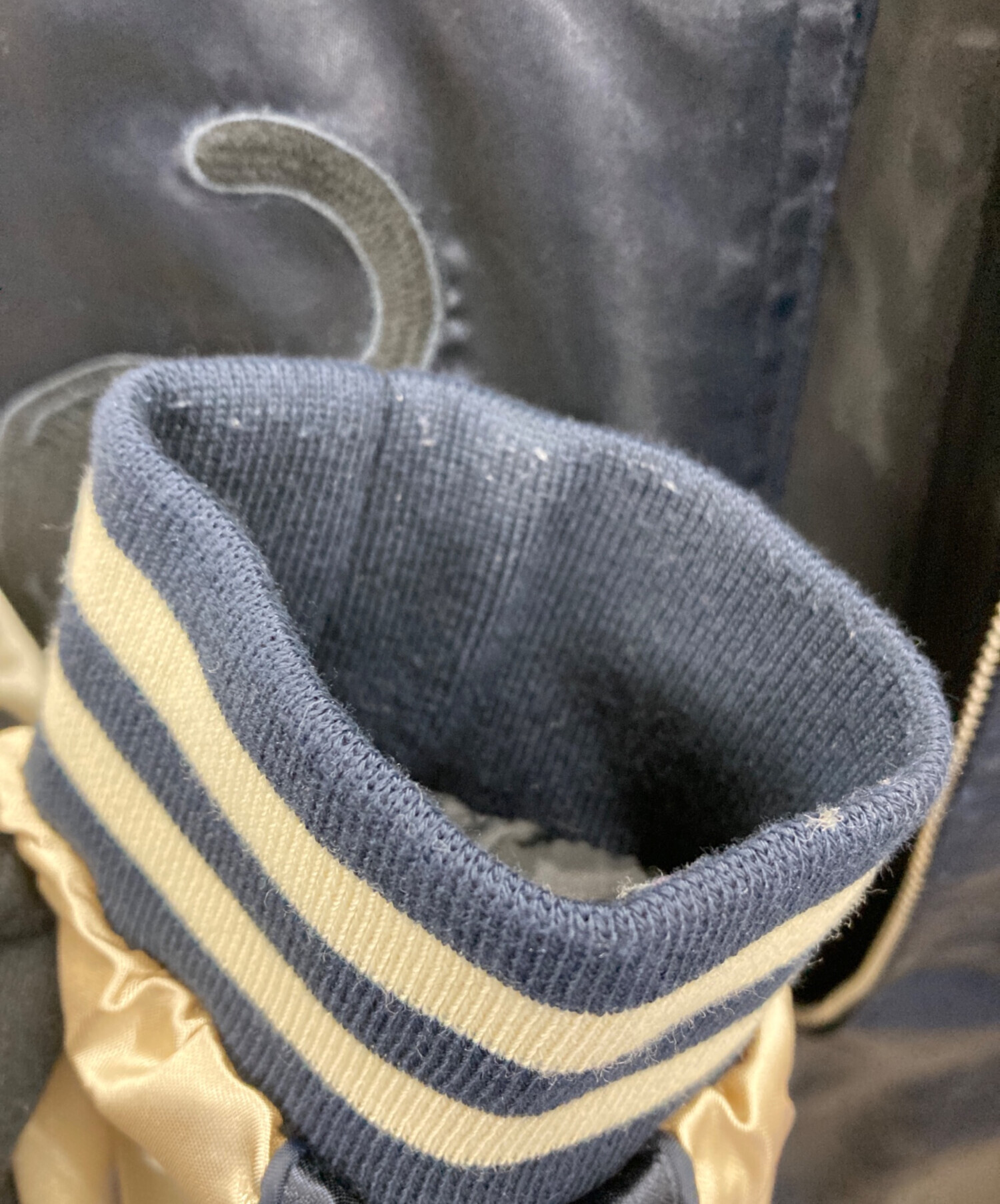 中古・古着通販】一心如鏡 (イッシンニョキョウ) スカジャン ネイビー