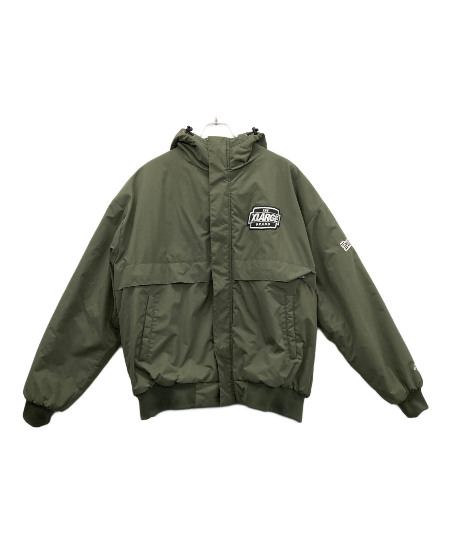 中古・古着通販】X-LARGE (エクストララージ) 中綿ジャケット グリーン