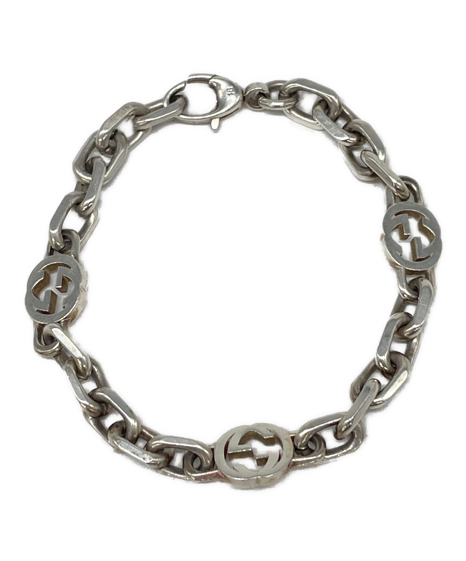 中古・古着通販】GUCCI (グッチ) チェーンブレスレット シルバー