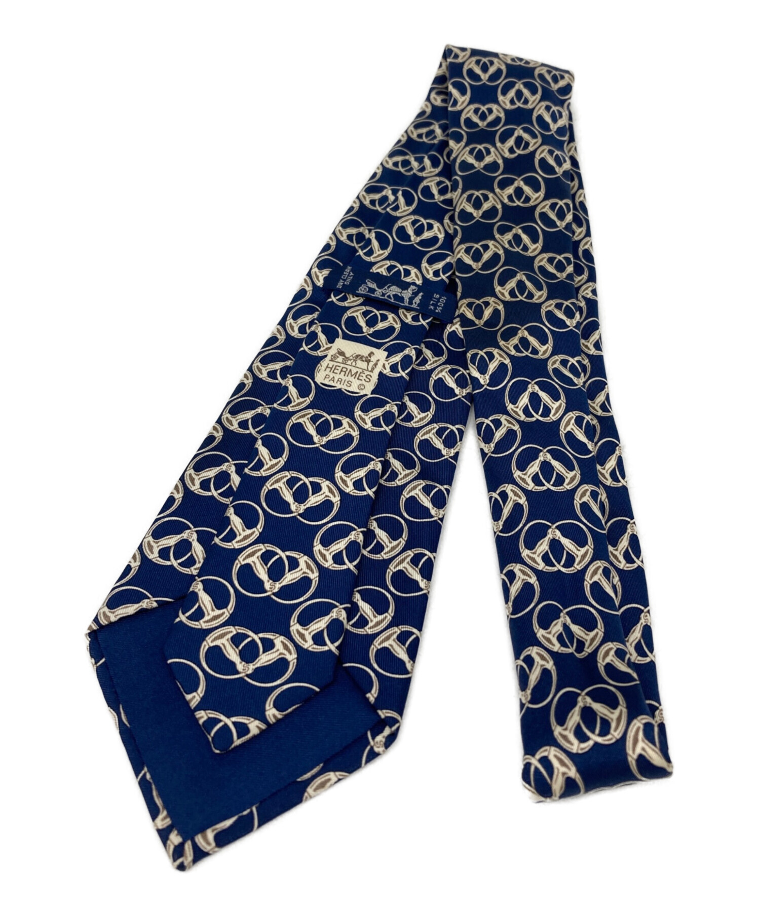 中古・古着通販】HERMES (エルメス) ネクタイ ネイビー サイズ:記載