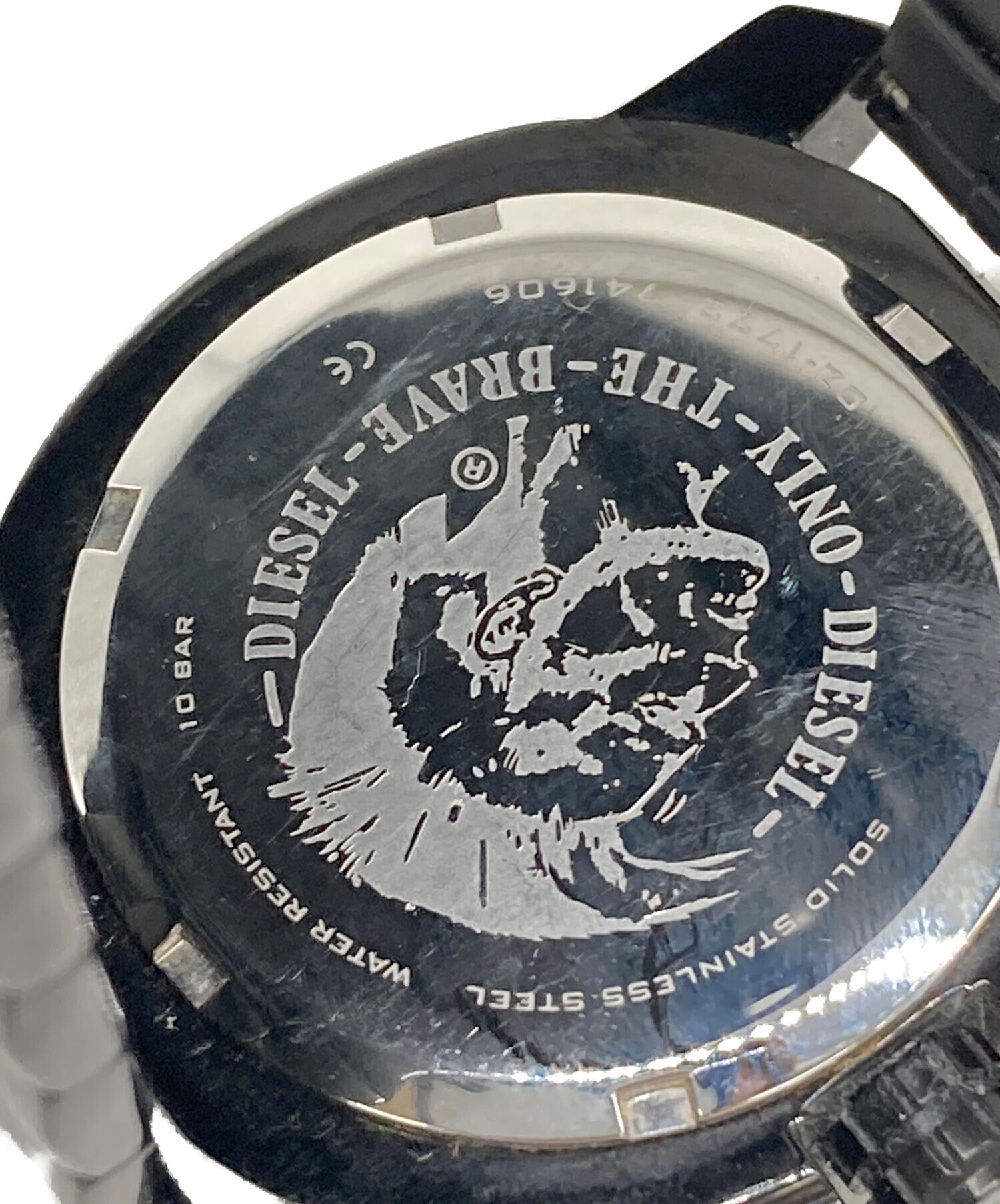 中古・古着通販】DIESEL (ディーゼル) 腕時計 ブラック×ゴールド