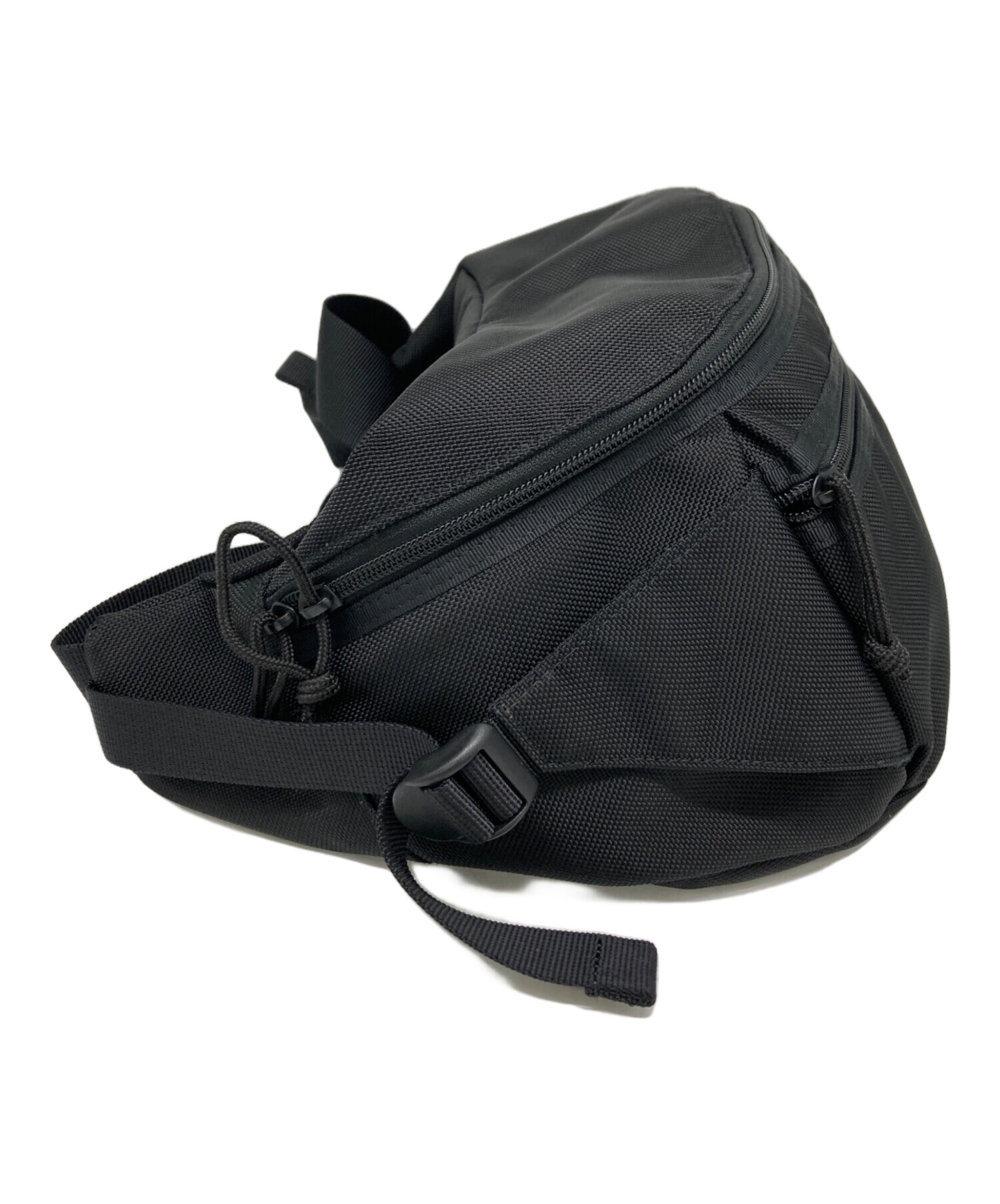 【未使用級】PORTER ポーター × 木梨サイクル ボディバッグ 黒 ナイロン 中古・古着通販】PORTER (ポーター) 木梨サイクル (キナシサイクル