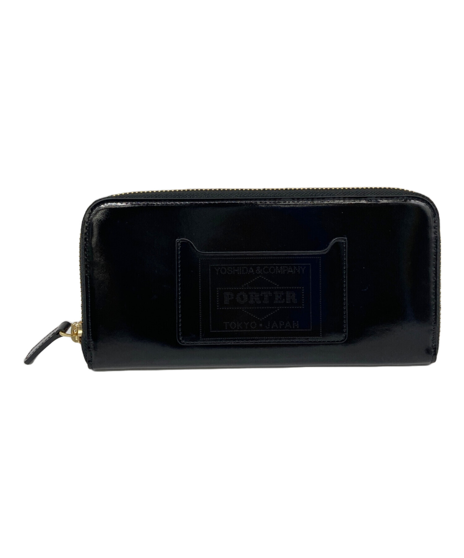 中古・古着通販】PORTER (ポーター) GLASS LEATHER LONG WALLET