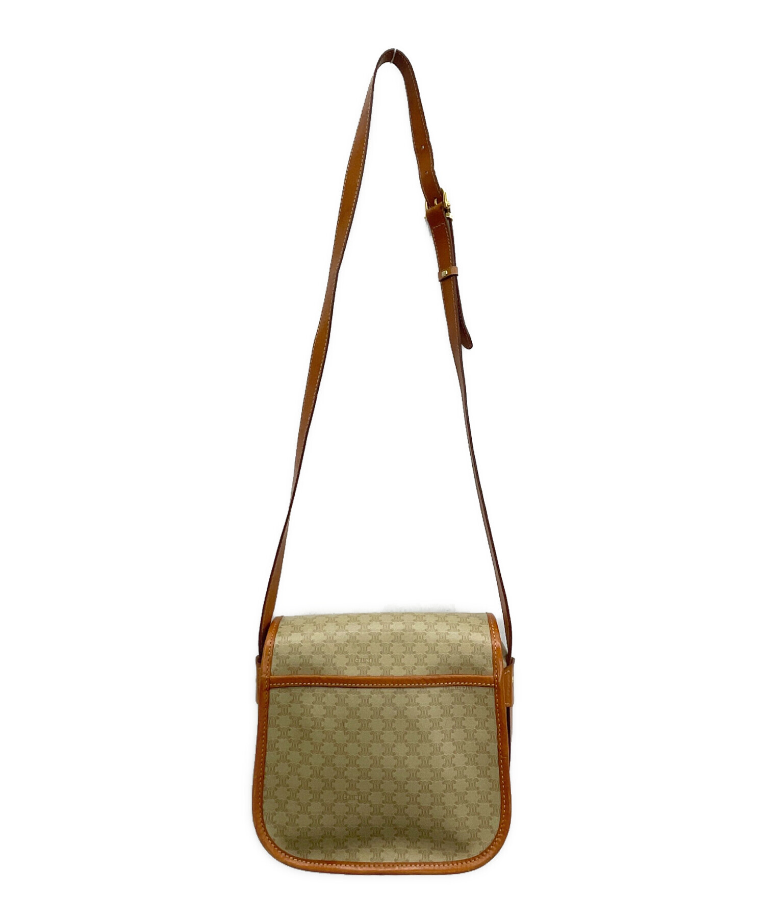 中古・古着通販】CELINE (セリーヌ) ショルダーバッグ ベージュ