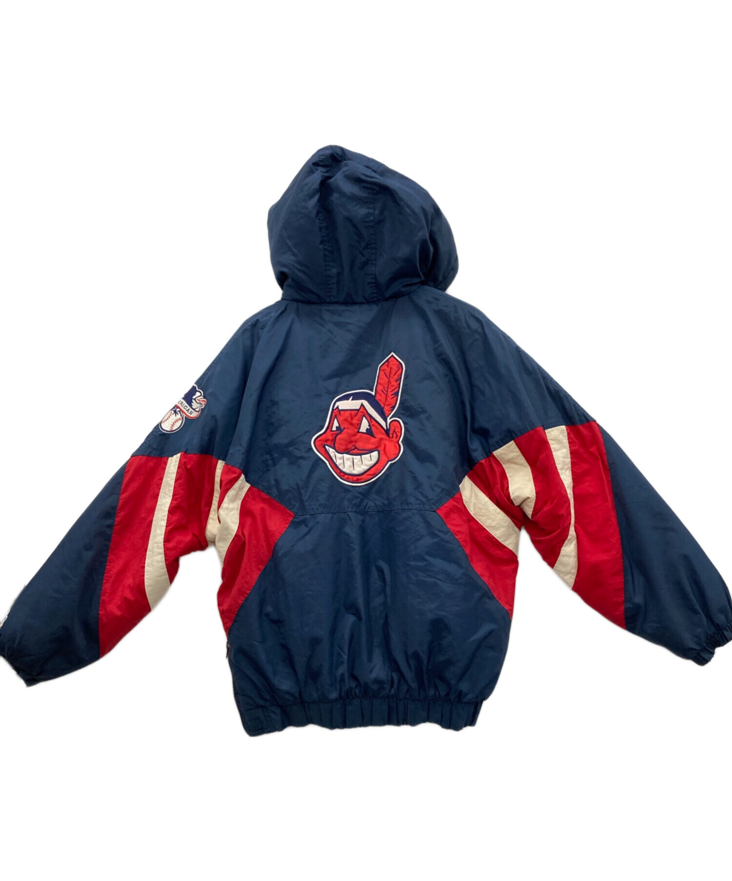 スターター　インディアンズ スタジャン レッド 中古・古着通販】STARTER (スターター) indians (インディアンズ) 中綿