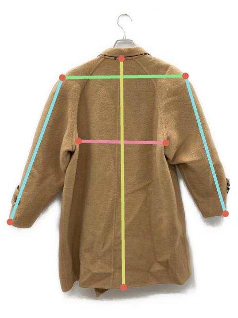 中古・古着通販】BURBERRY (バーバリー) ウールコート ブラウン サイズ