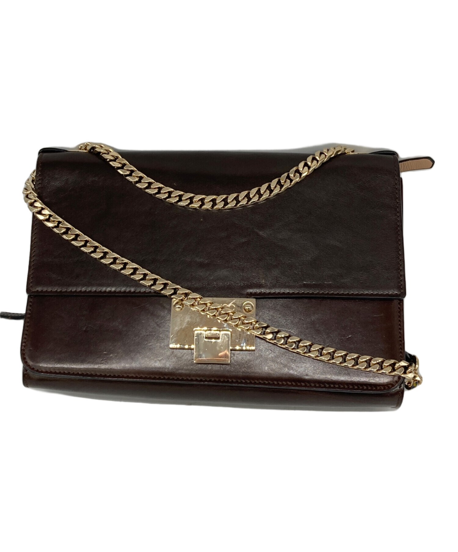 中古・古着通販】JIMMY CHOO (ジミーチュウ) チェーンショルダーバッグ