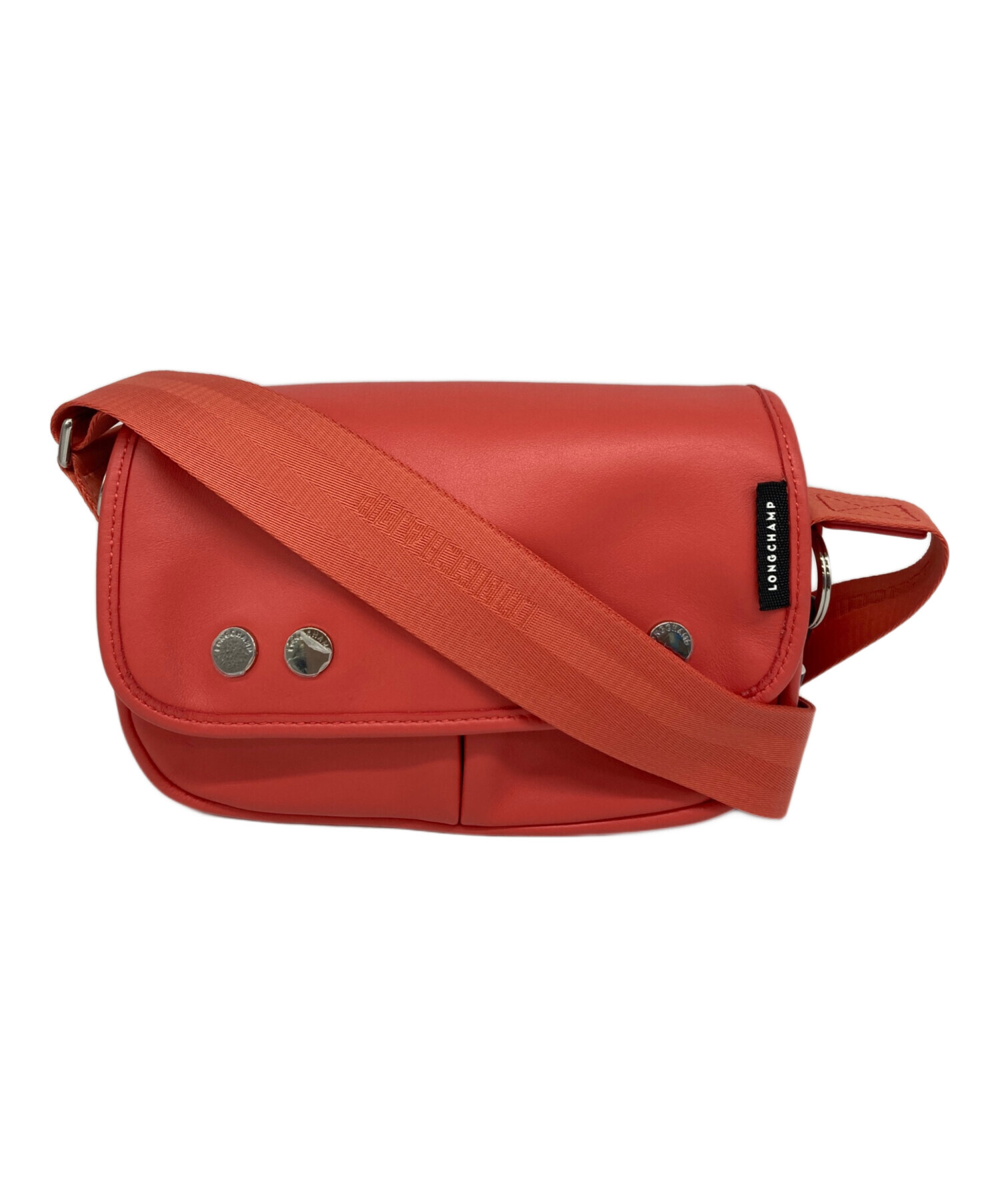 中古・古着通販】LONGCHAMP (ロンシャン) ショルダーバッグ レッド
