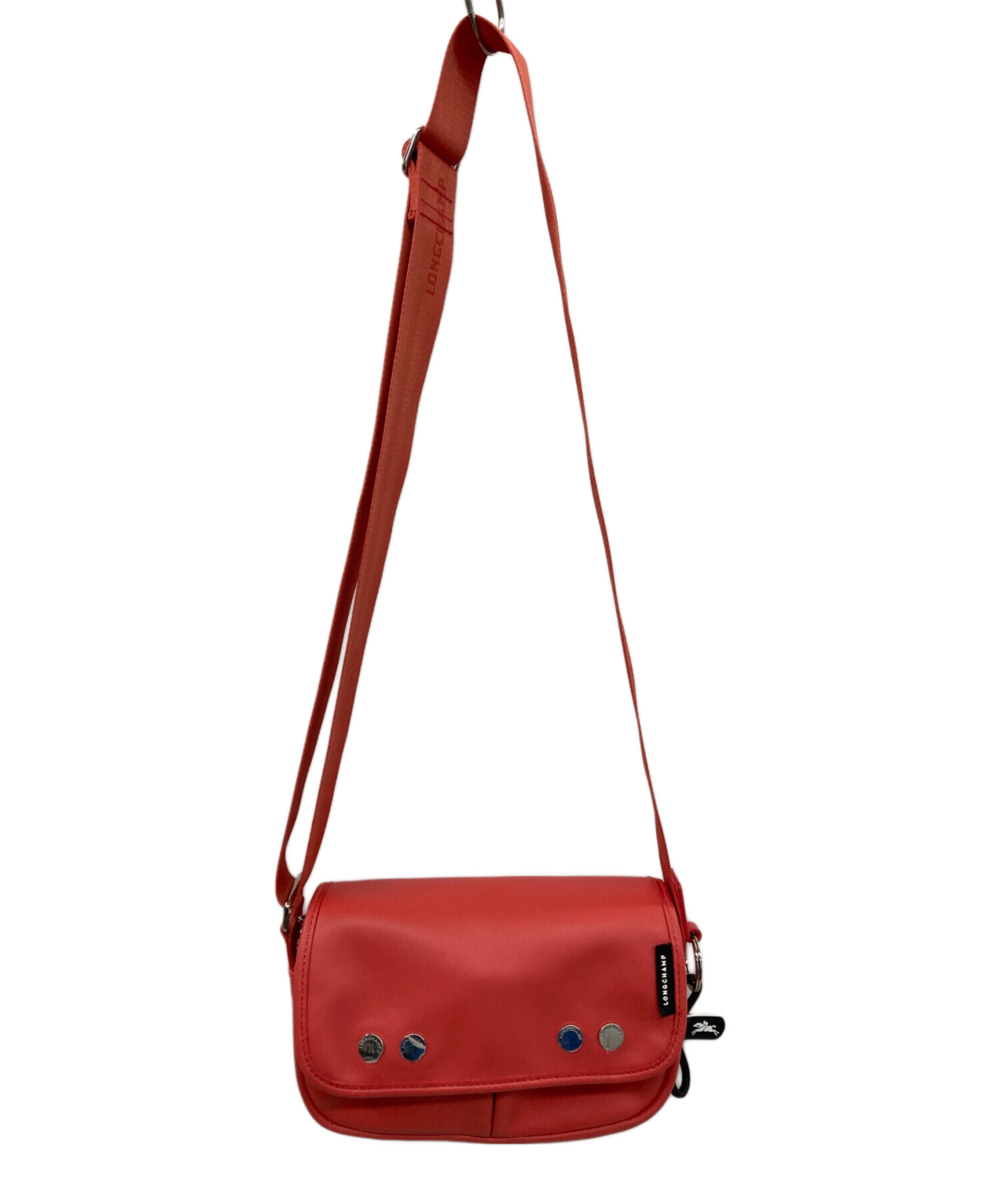 中古・古着通販】LONGCHAMP (ロンシャン) ショルダーバッグ レッド