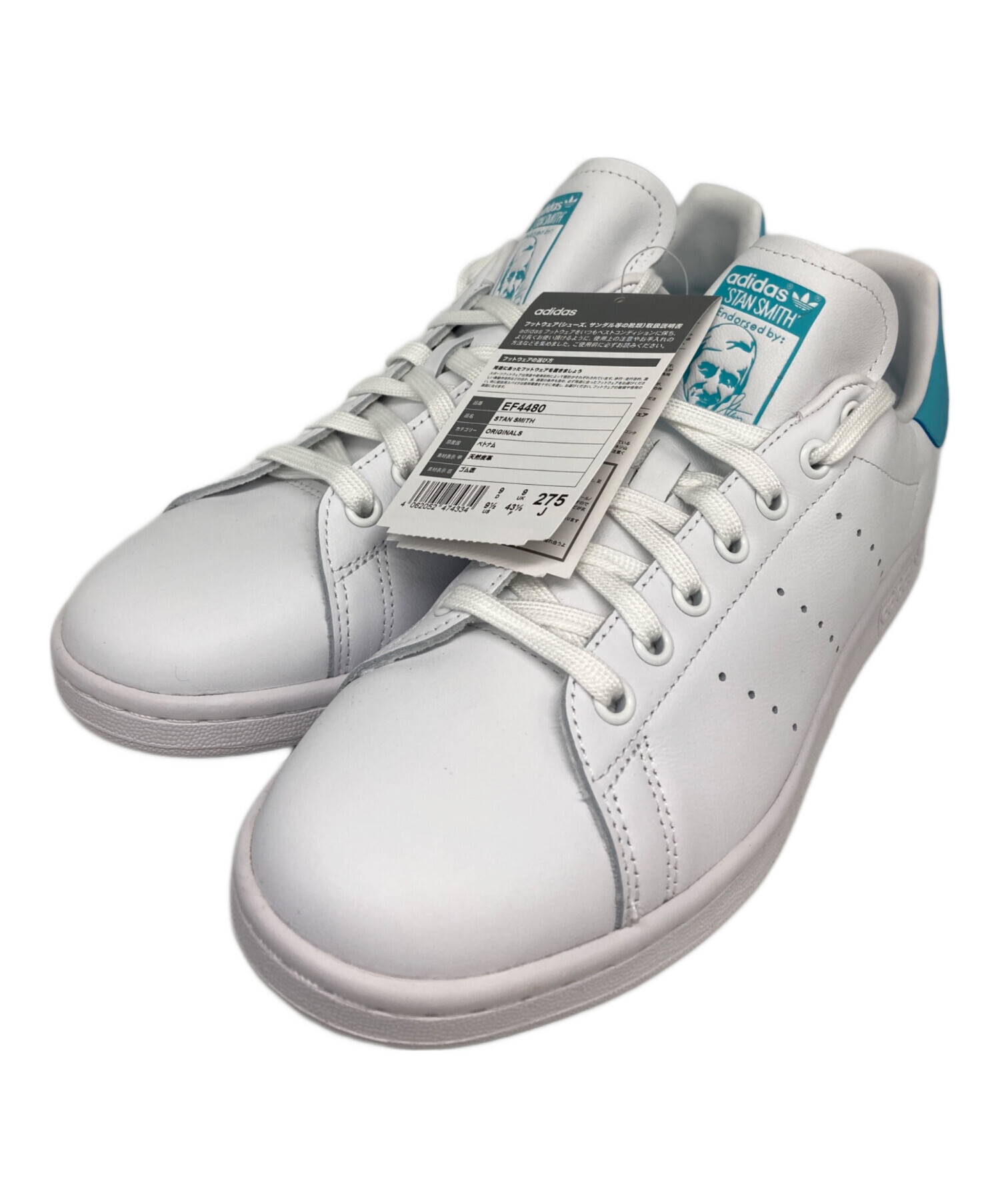【新品未使用】スタンスミス / STAN SMITH (GZ2592) 中古・古着通販】adidas (アディダス) STANSMITH ホワイト×ブルー