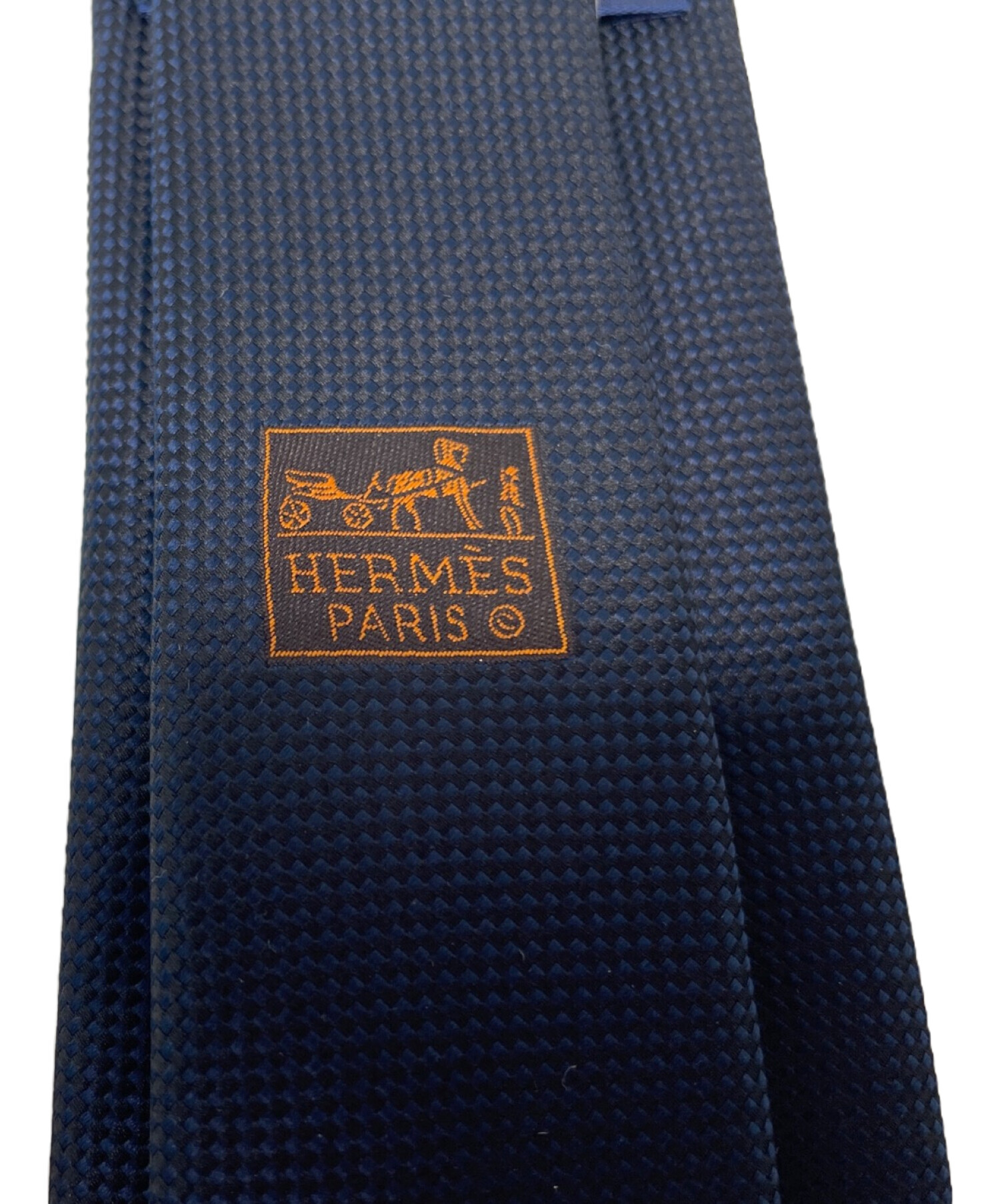 中古・古着通販】HERMES (エルメス) ネクタイ ネイビー サイズ:サイズ