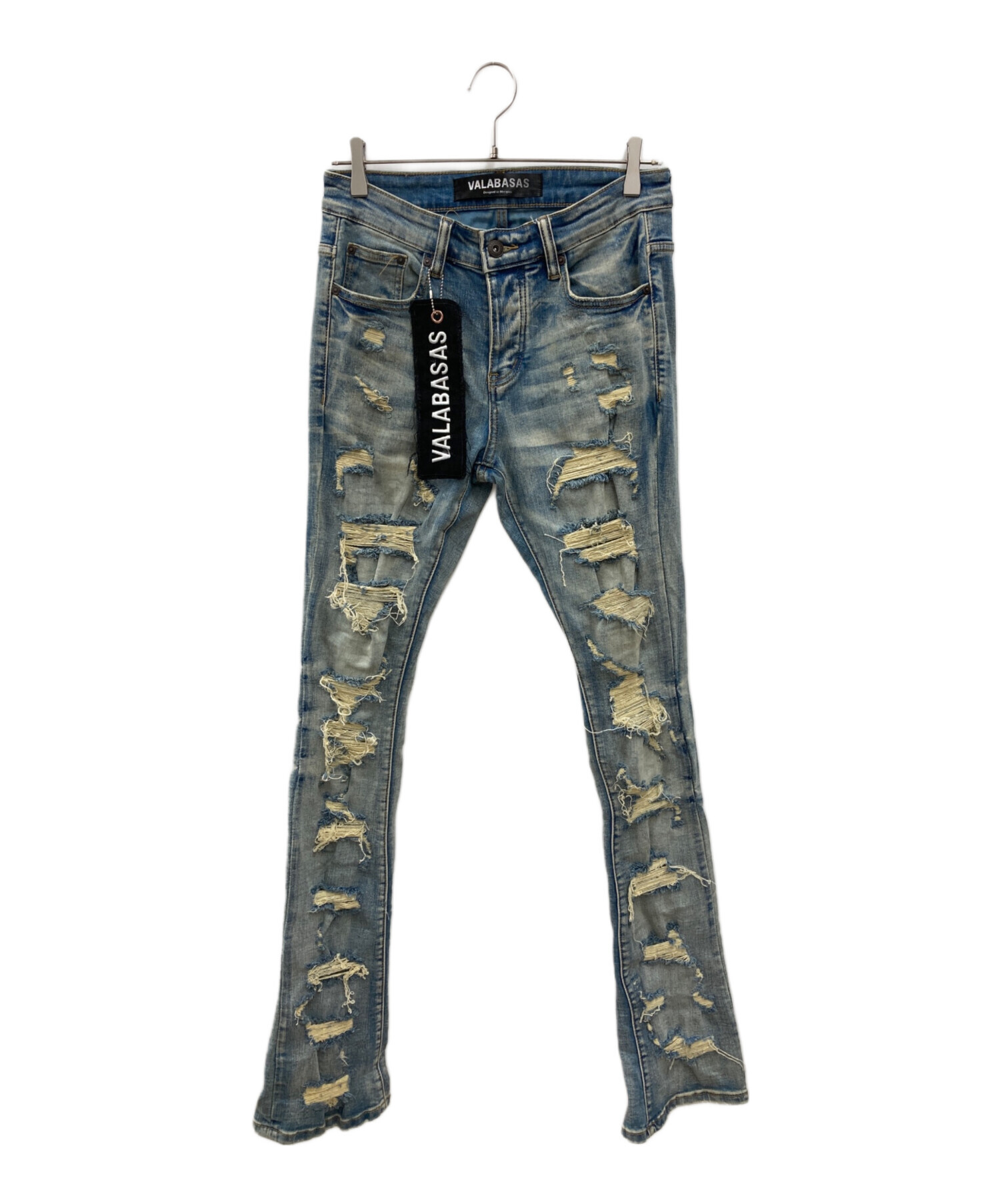 中古・古着通販】VALABASAS (バラバサス) スキニーデニムパンツ ブルー 