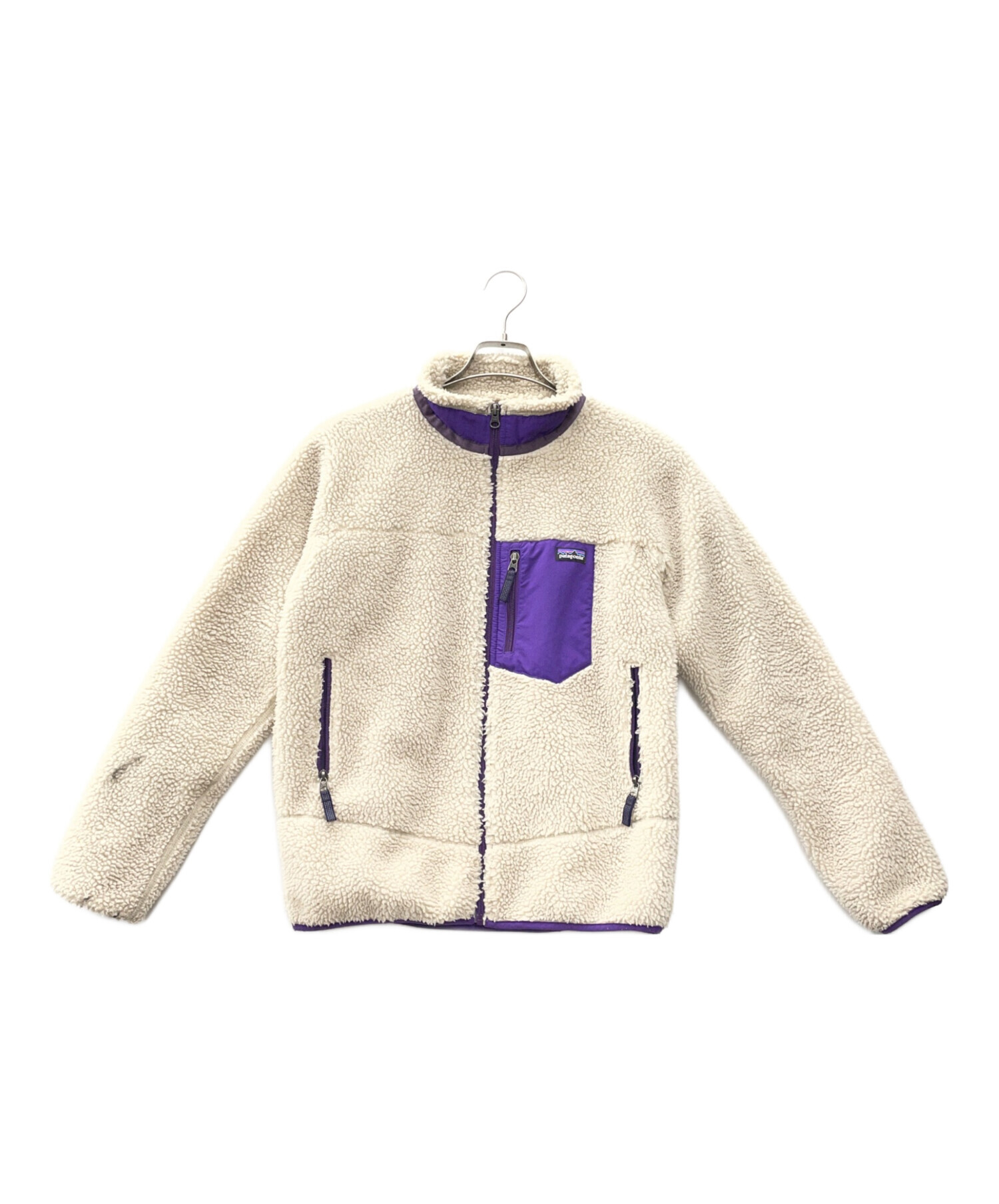 【廃盤品】Patagonia パタゴニア レトロX ベスト ベージュ/パープル 中古・古着通販】Patagonia (パタゴニア) レトロXジャケット ベージュ