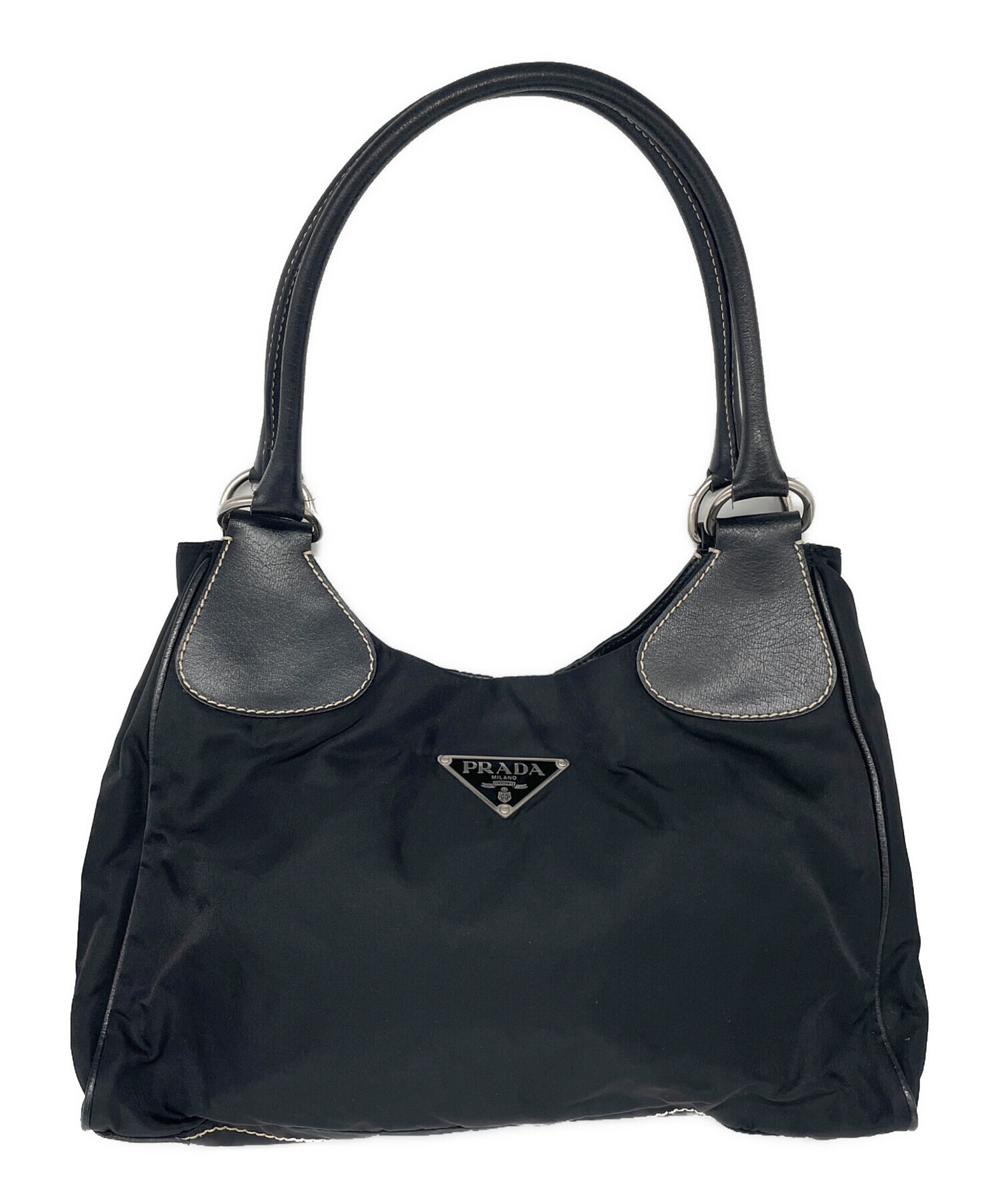 中古・古着通販】PRADA (プラダ) ハンドバッグ ブラック｜ブランド