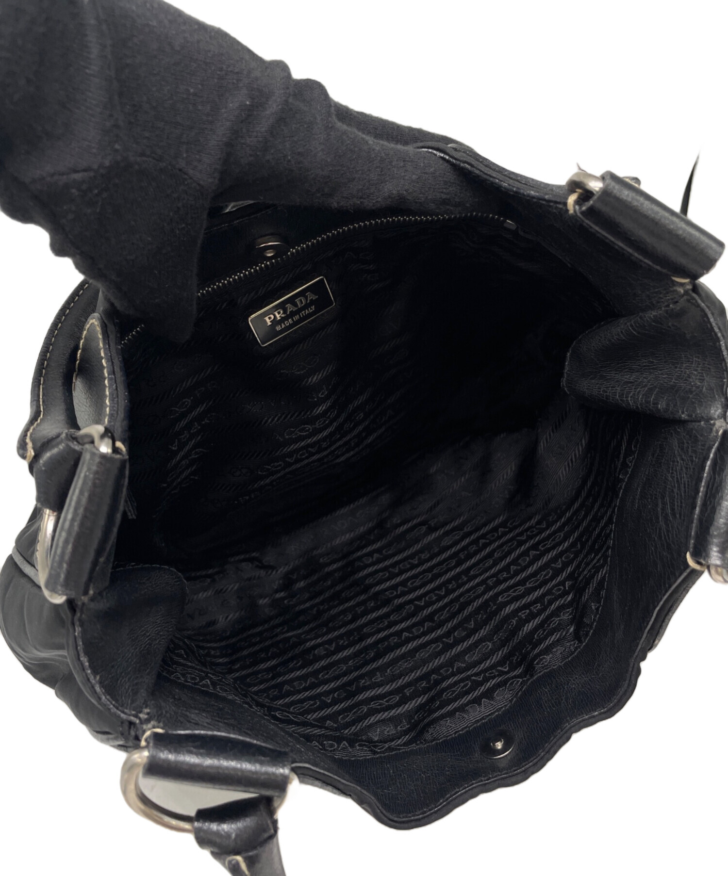 中古・古着通販】PRADA (プラダ) ハンドバッグ ブラック｜ブランド