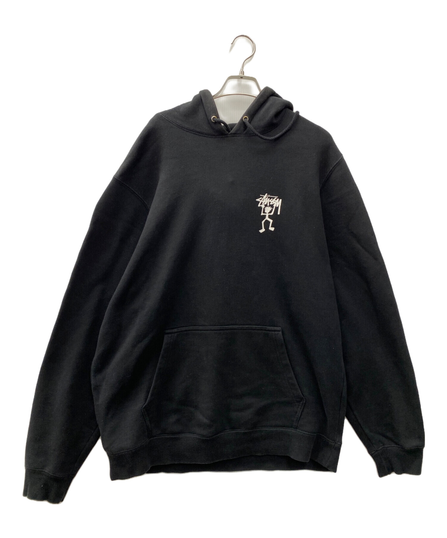 b*y様 Old　Stüssy スウェット 墨黒　短丈　フェード　シャドーマン 中古・古着通販】stussy (ステューシー) シャドーマン ブラック サイズ